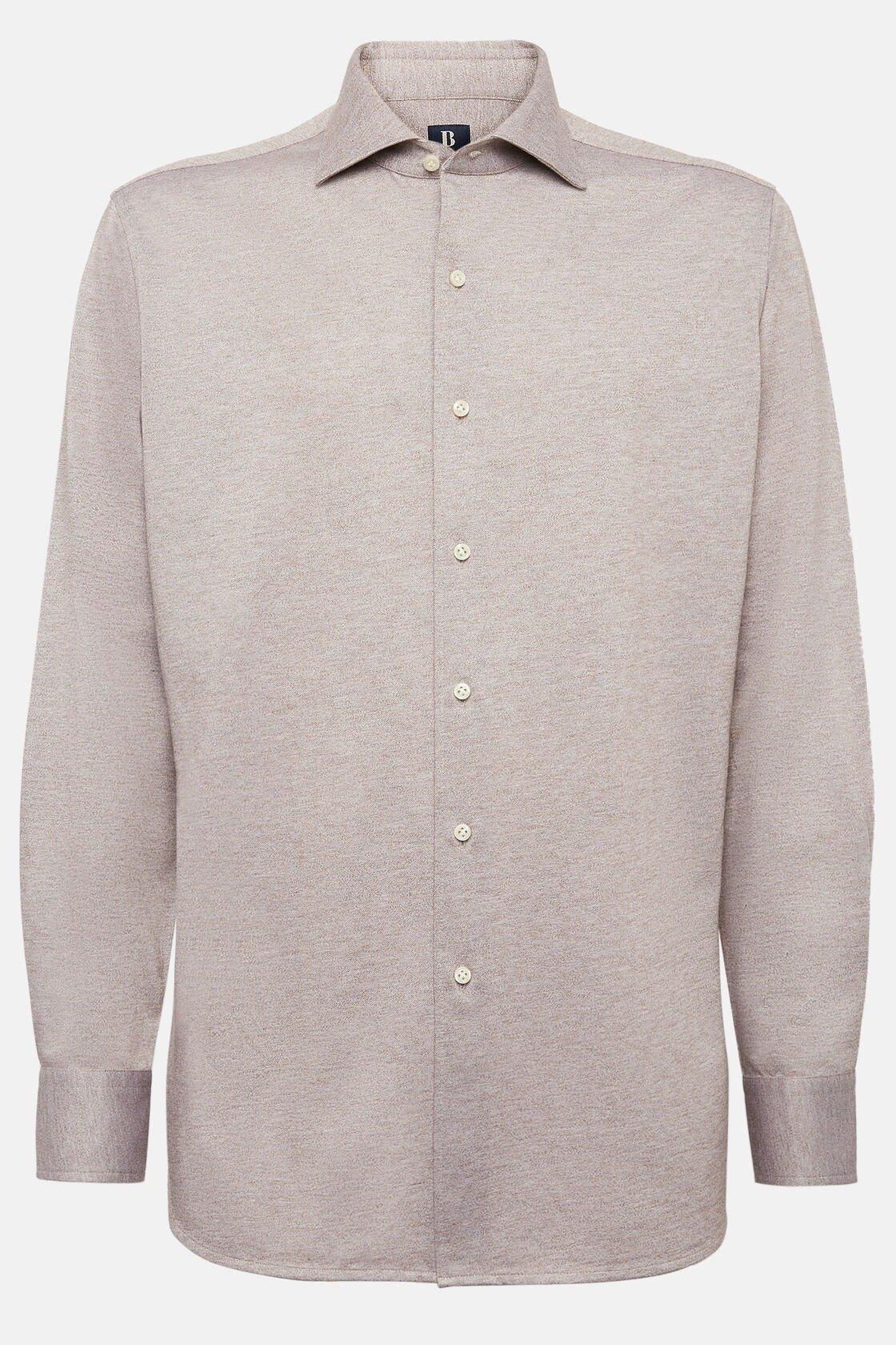 Cotton Jersey Polo Shirt Beige, Beige, large image number 10