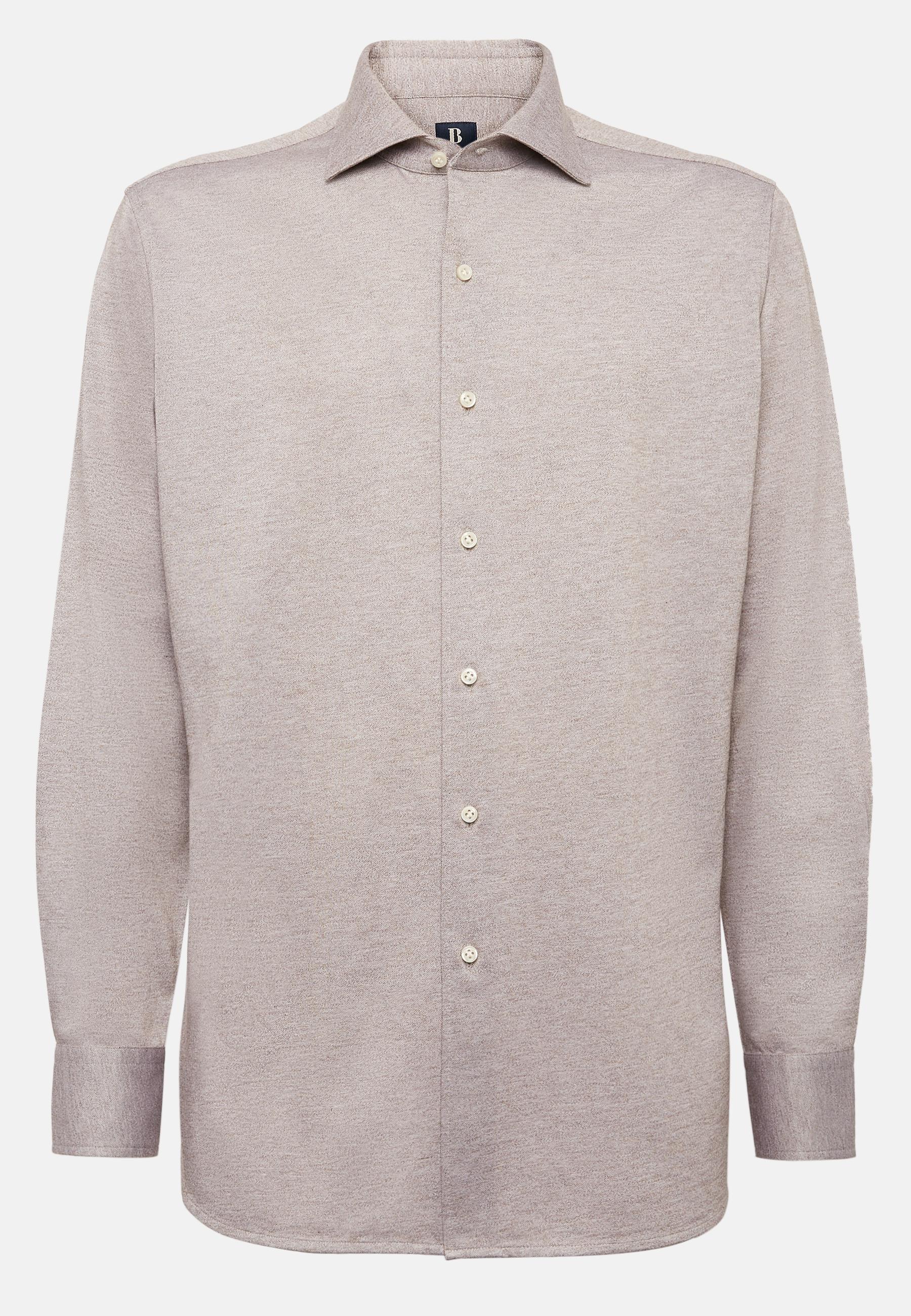 Cotton Jersey Polo Shirt Beige, Beige, large image number 13