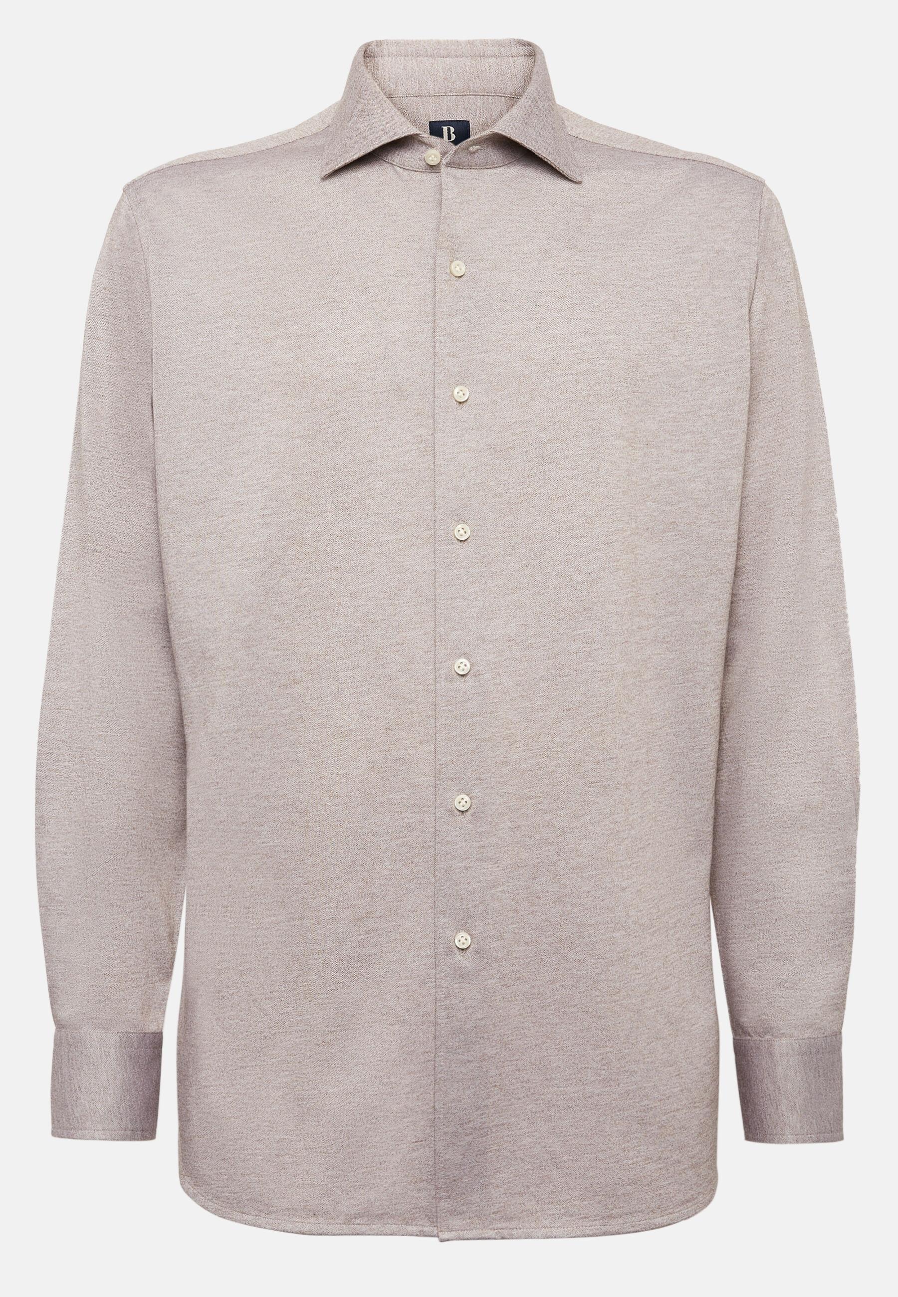 Cotton Jersey Polo Shirt Beige, Beige, large image number 14