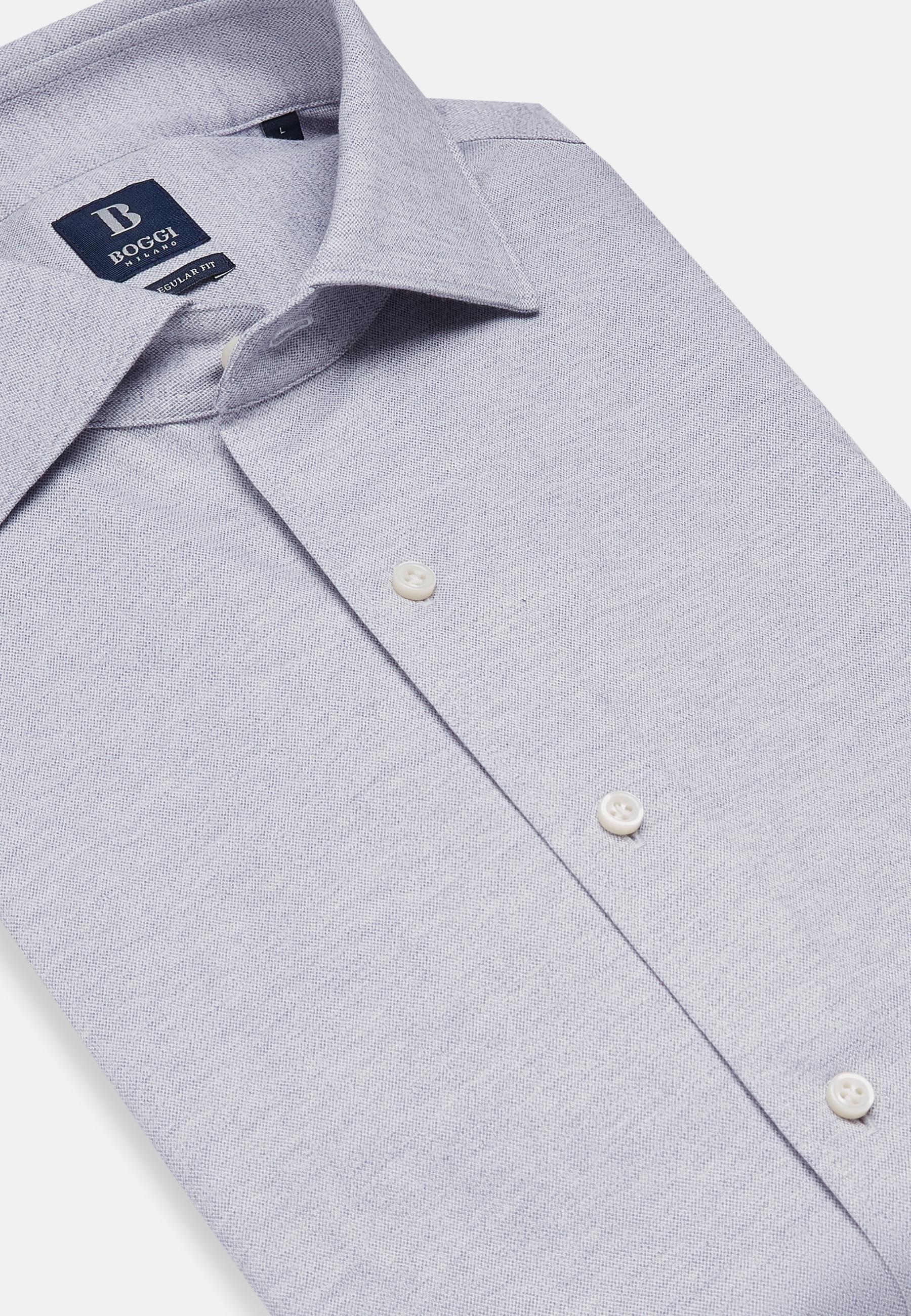 Cotton Jersey Polo Shirt Grey, Grey, large image number 7