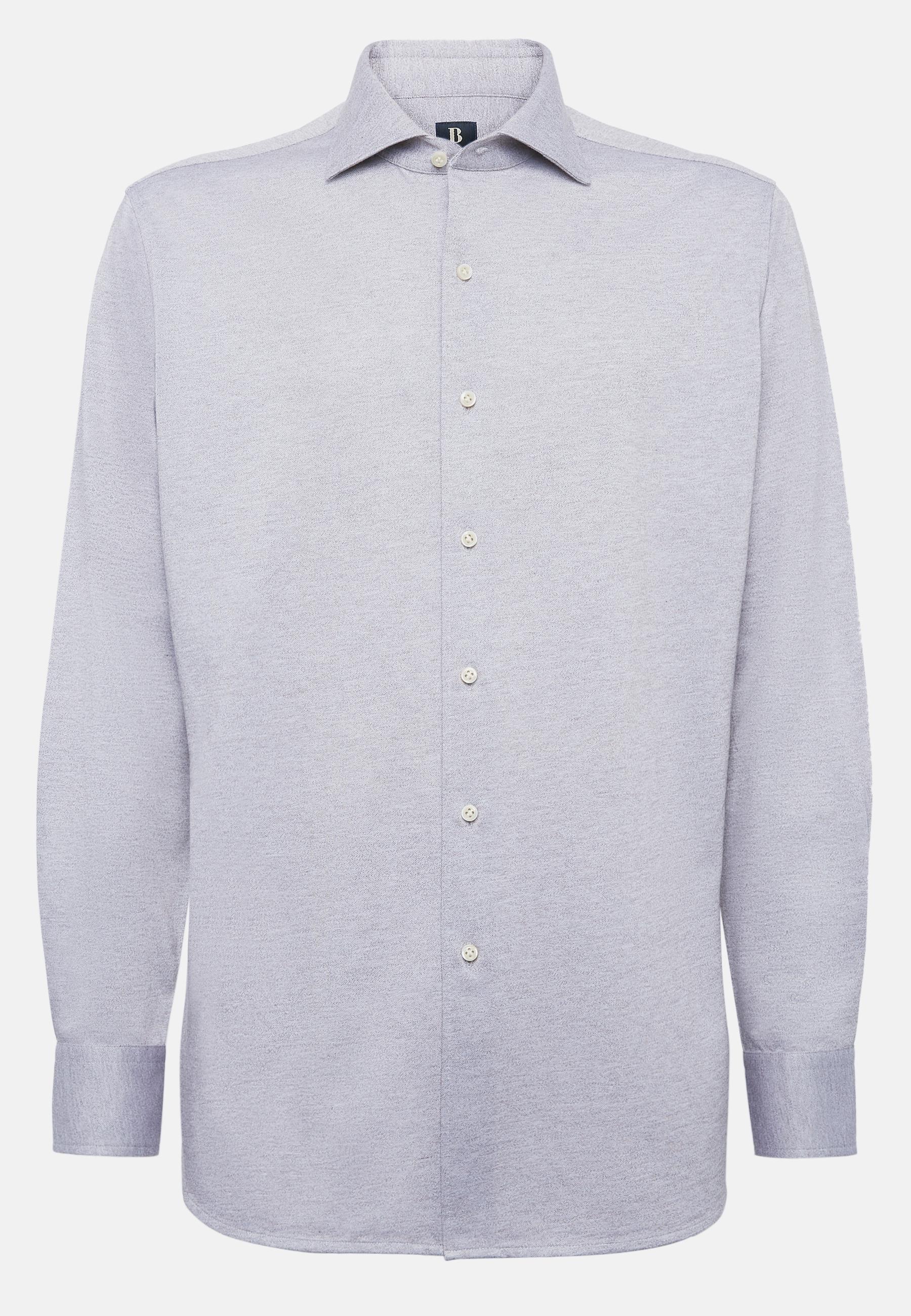 Cotton Jersey Polo Shirt Grey, Grey, large image number 10