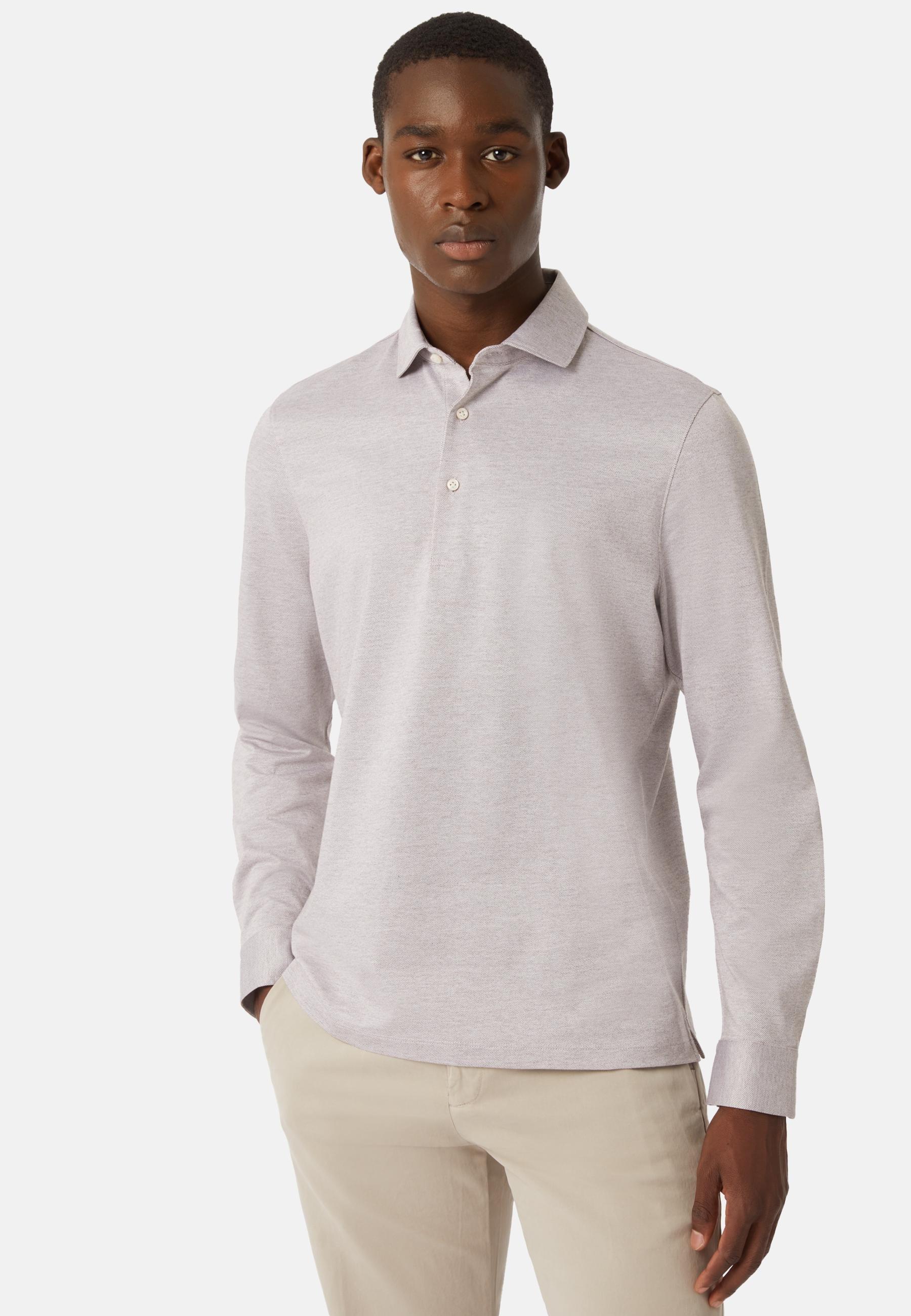 Polo Shirt In Cotton Jersey Beige, Beige, large image number 1
