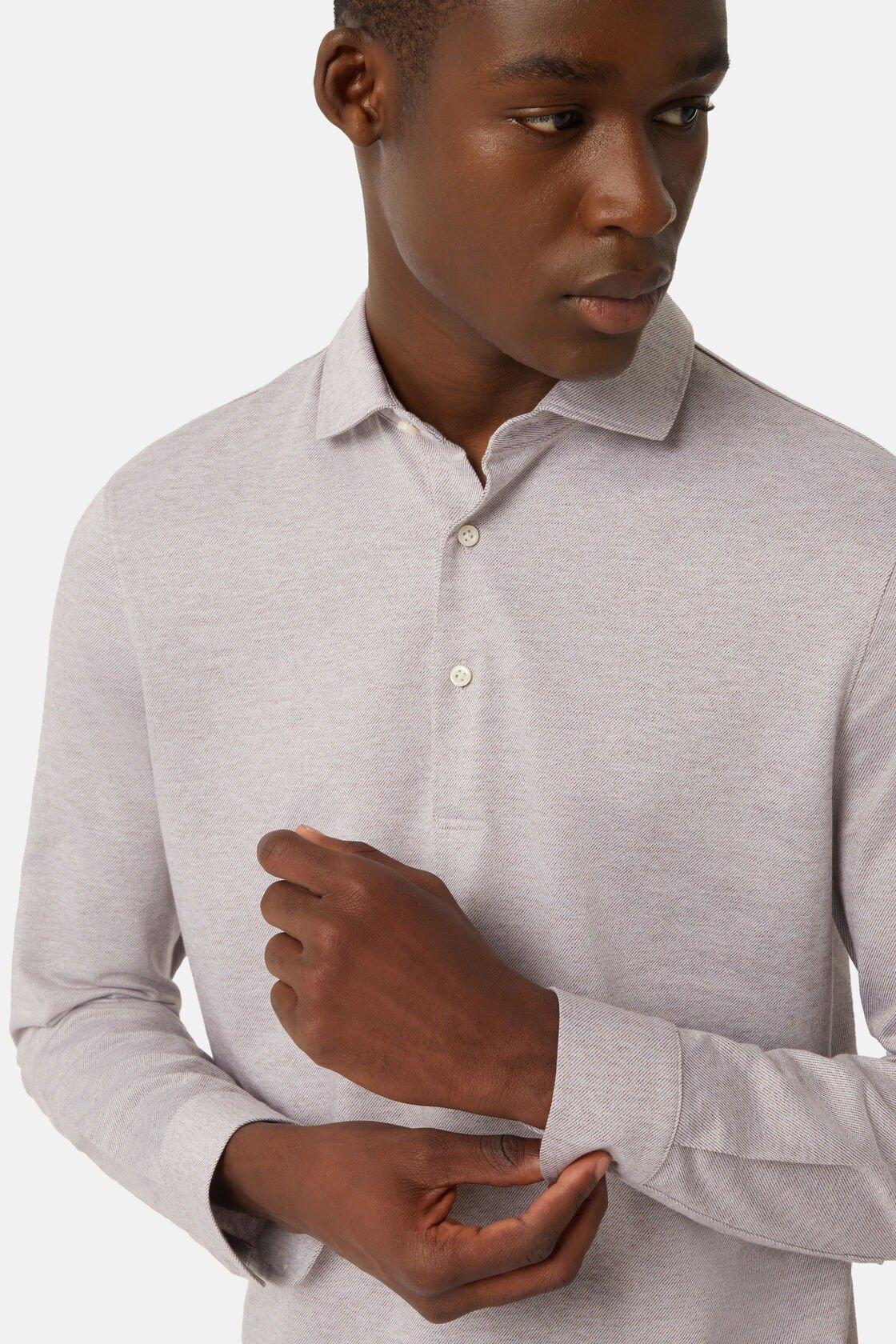 Polo Shirt In Cotton Jersey Beige, Beige, large image number 9