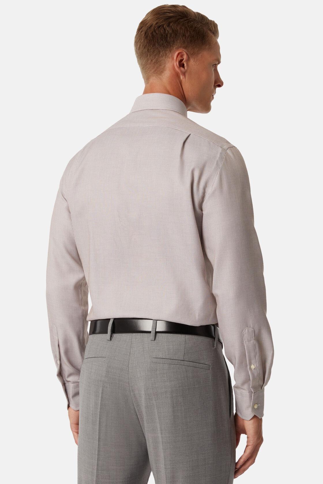 Cotton Dobby Shirt Brown, Brown, large image number 9