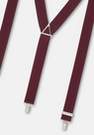 Boggi Milano - Burgundy Elastic Suspenders With Clips