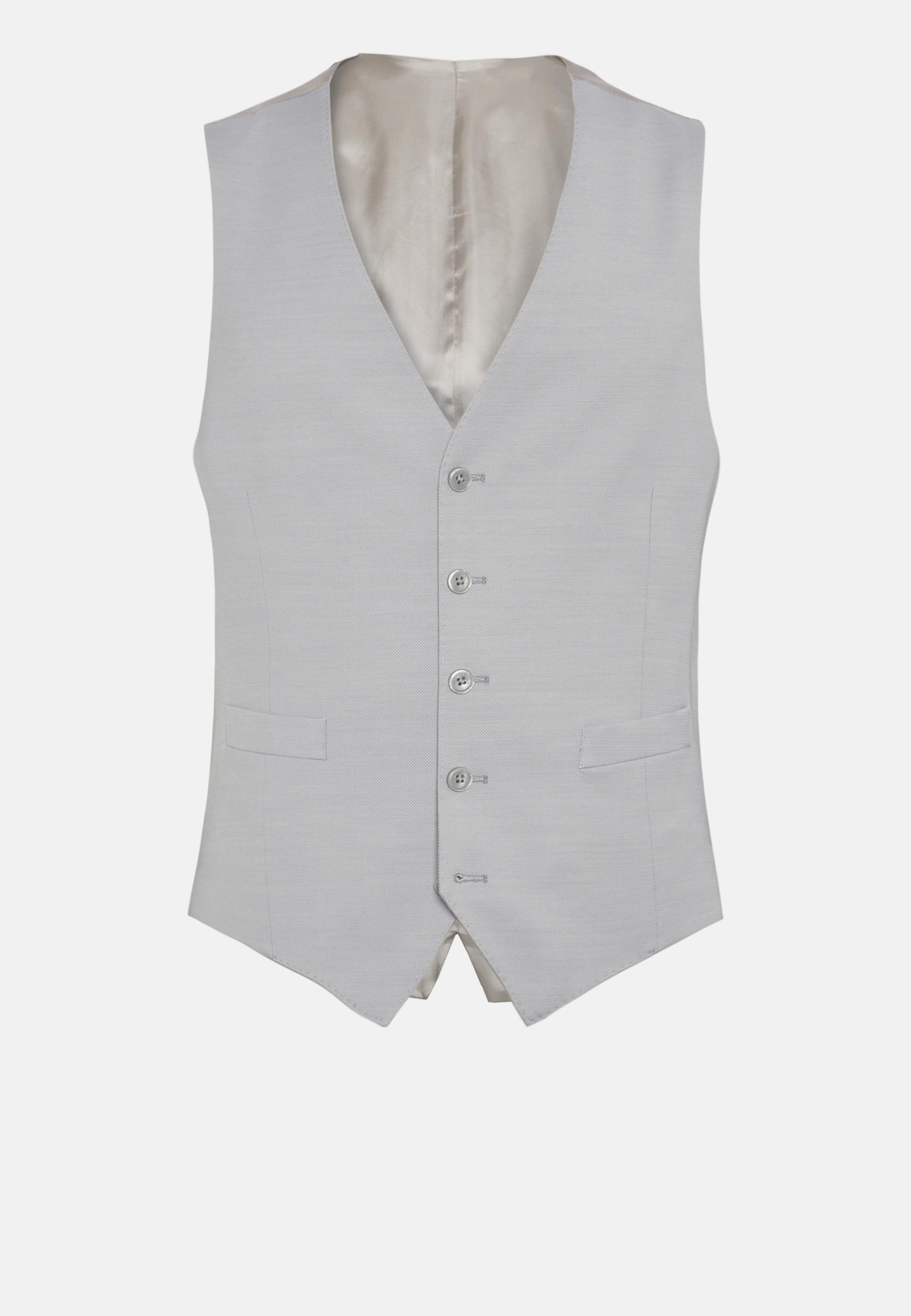 Gray Wool Blend Vest, , large image number 2