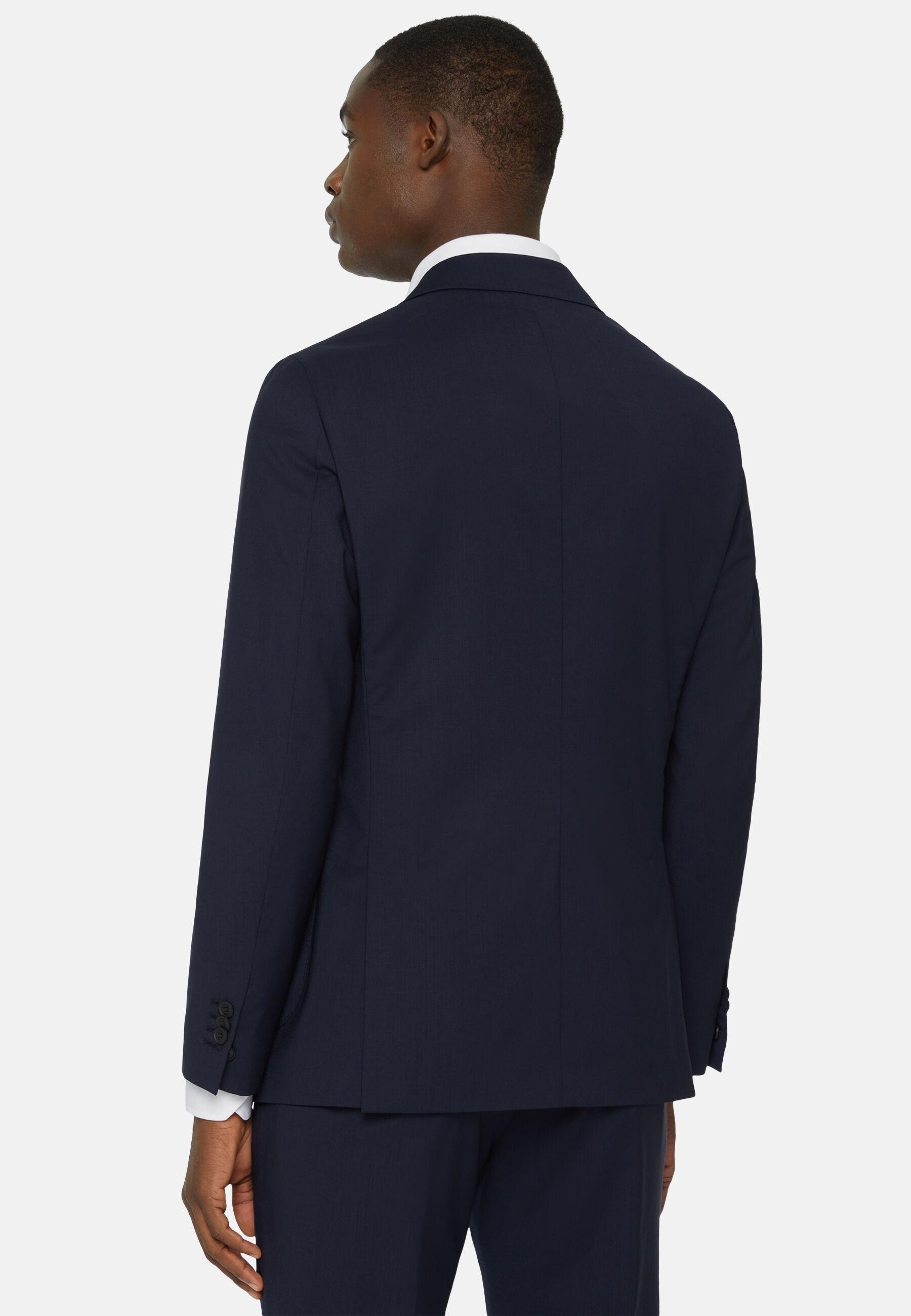 Jacket In B Aria Wool Navy, Navy blue, large image number 1