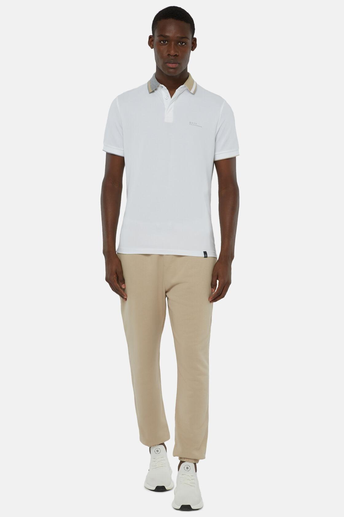 Boggi Milano White Polo In Sustainable Performance Shirt Azadea Lebanon