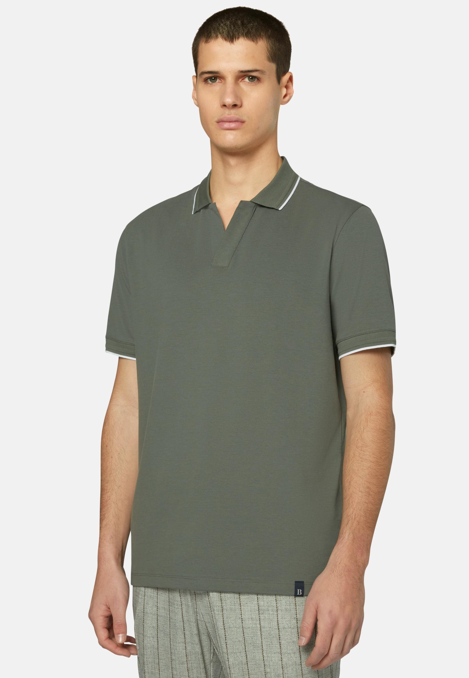 Boggi Milano - Green Polo In Sustainable Performance Shirt