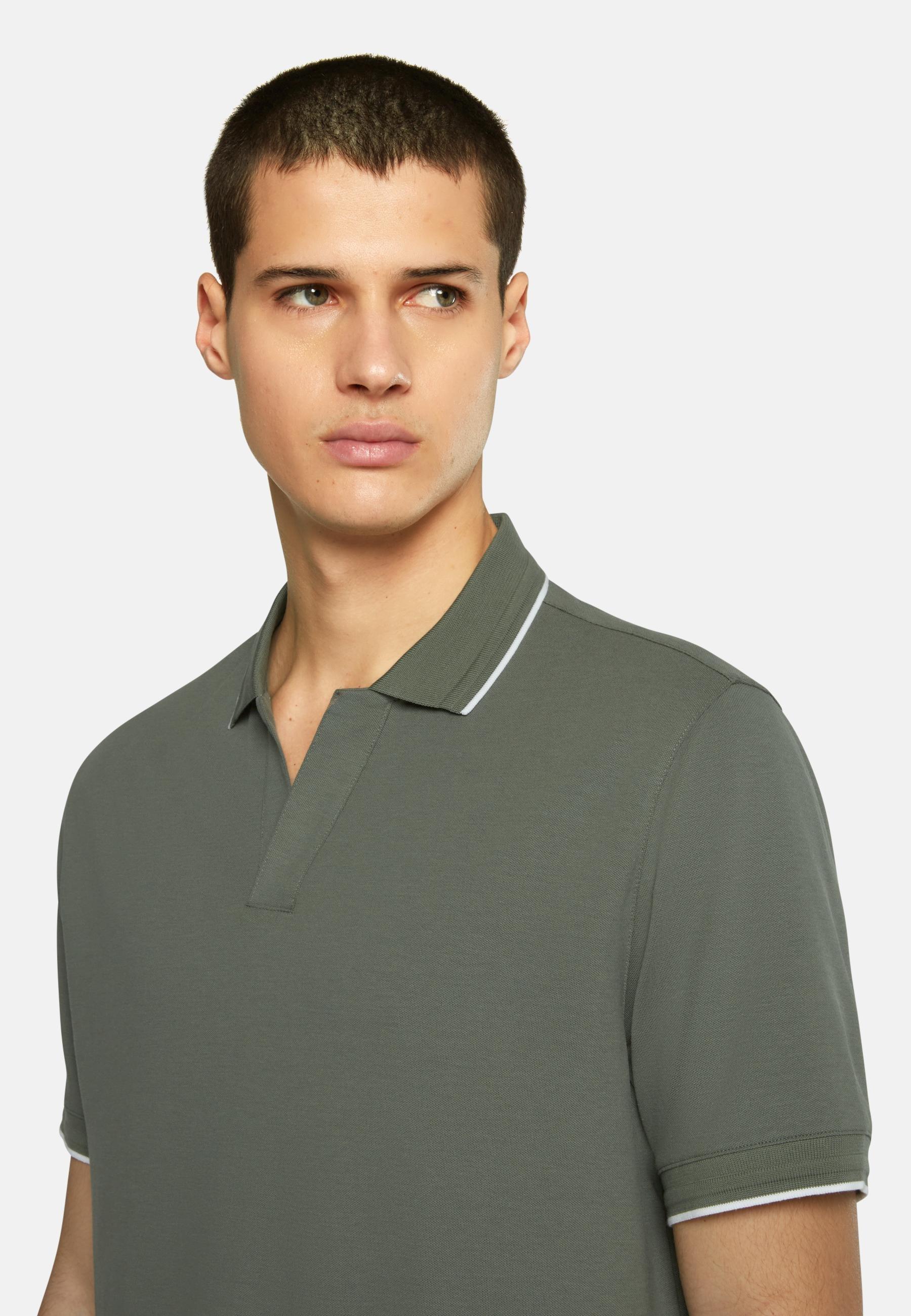 Boggi Milano - Green Polo In Sustainable Performance Shirt