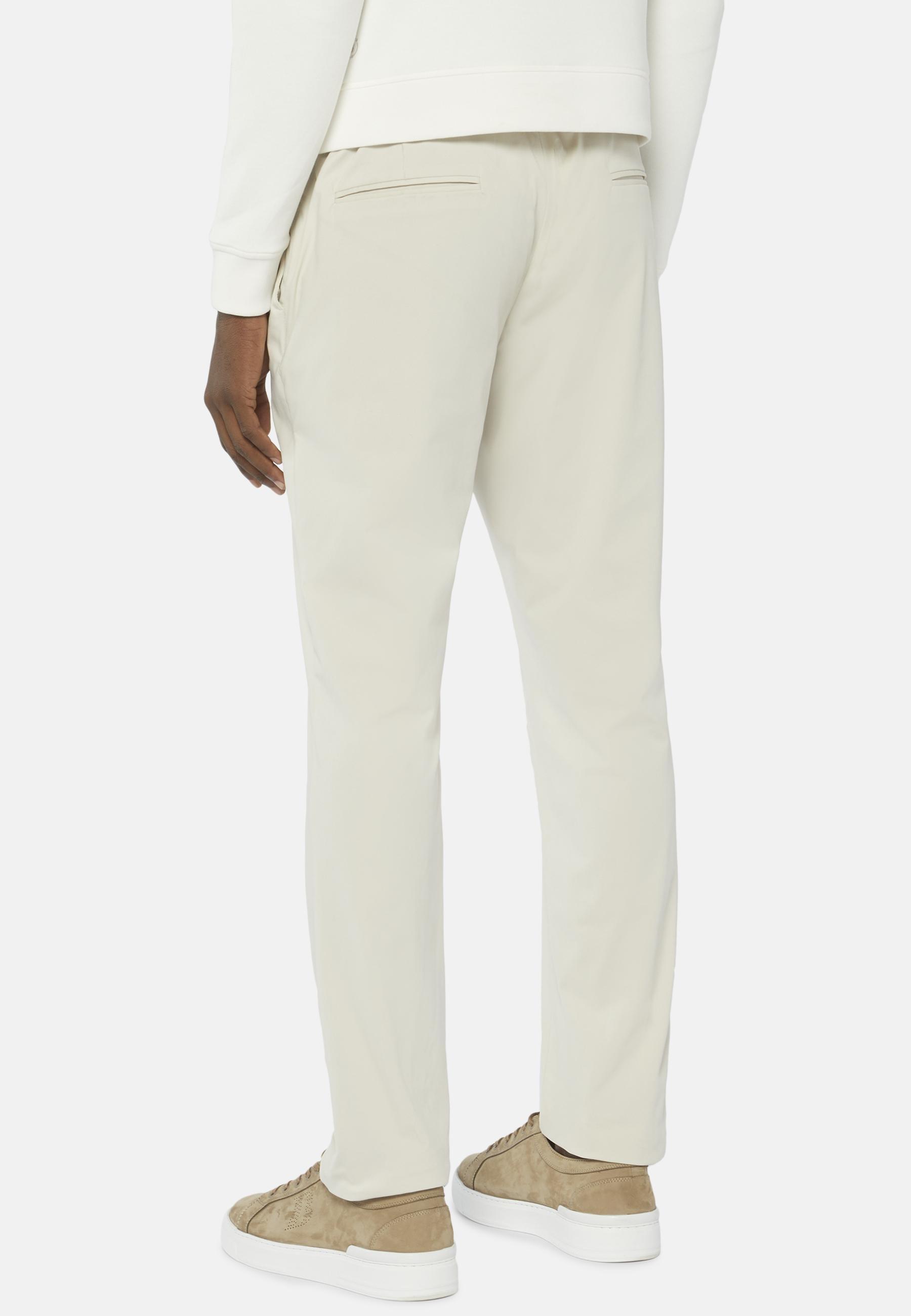 Boggi Milano - White B-Tech Stretch Nylon Trousers