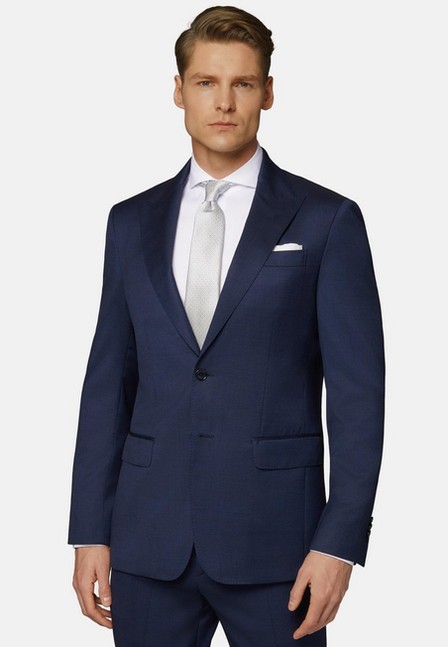 Boggi Milano - Navy Pinpoint Pure Wool Suit