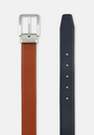 Boggi Milano - Brown Reversible Buffed Leather Belt