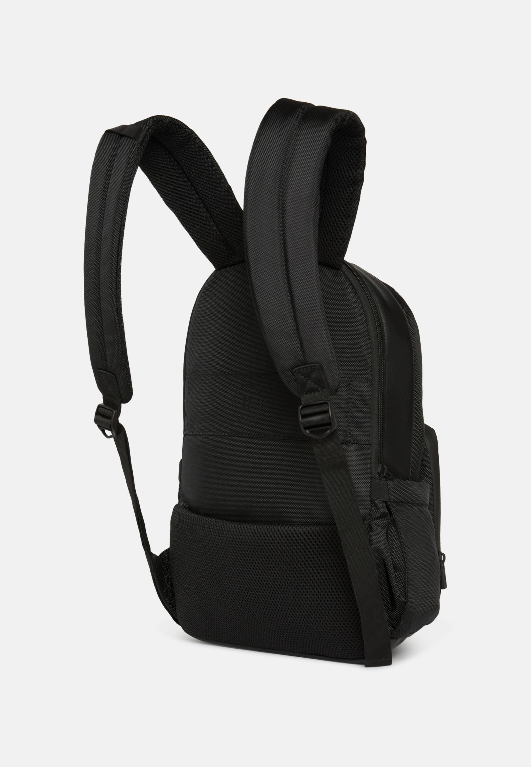 Black Recycled Technical Fabric Rucksack, 3901_BLAC, large image number 2