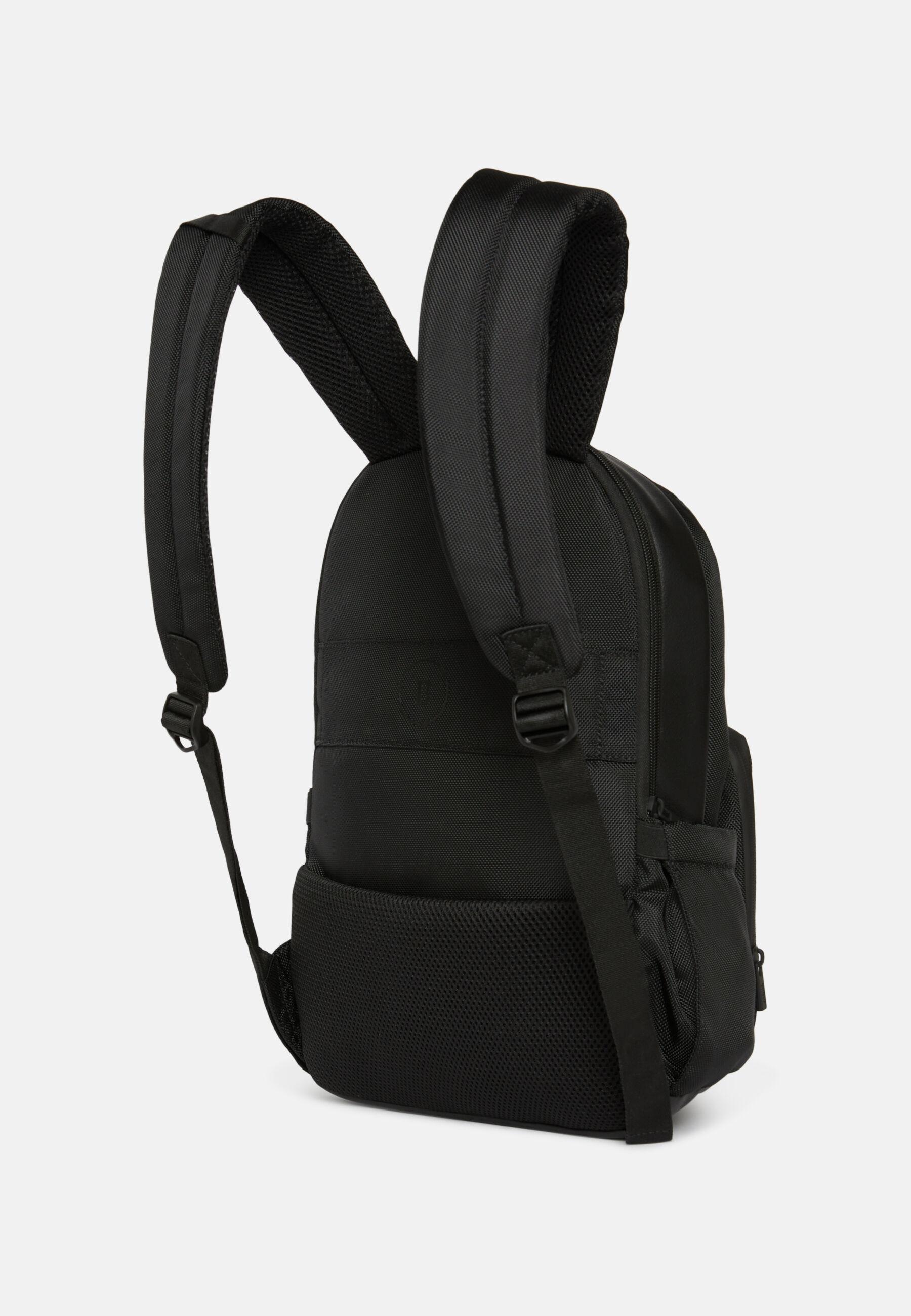 Black Recycled Technical Fabric Rucksack, 3901_BLAC, large image number 4