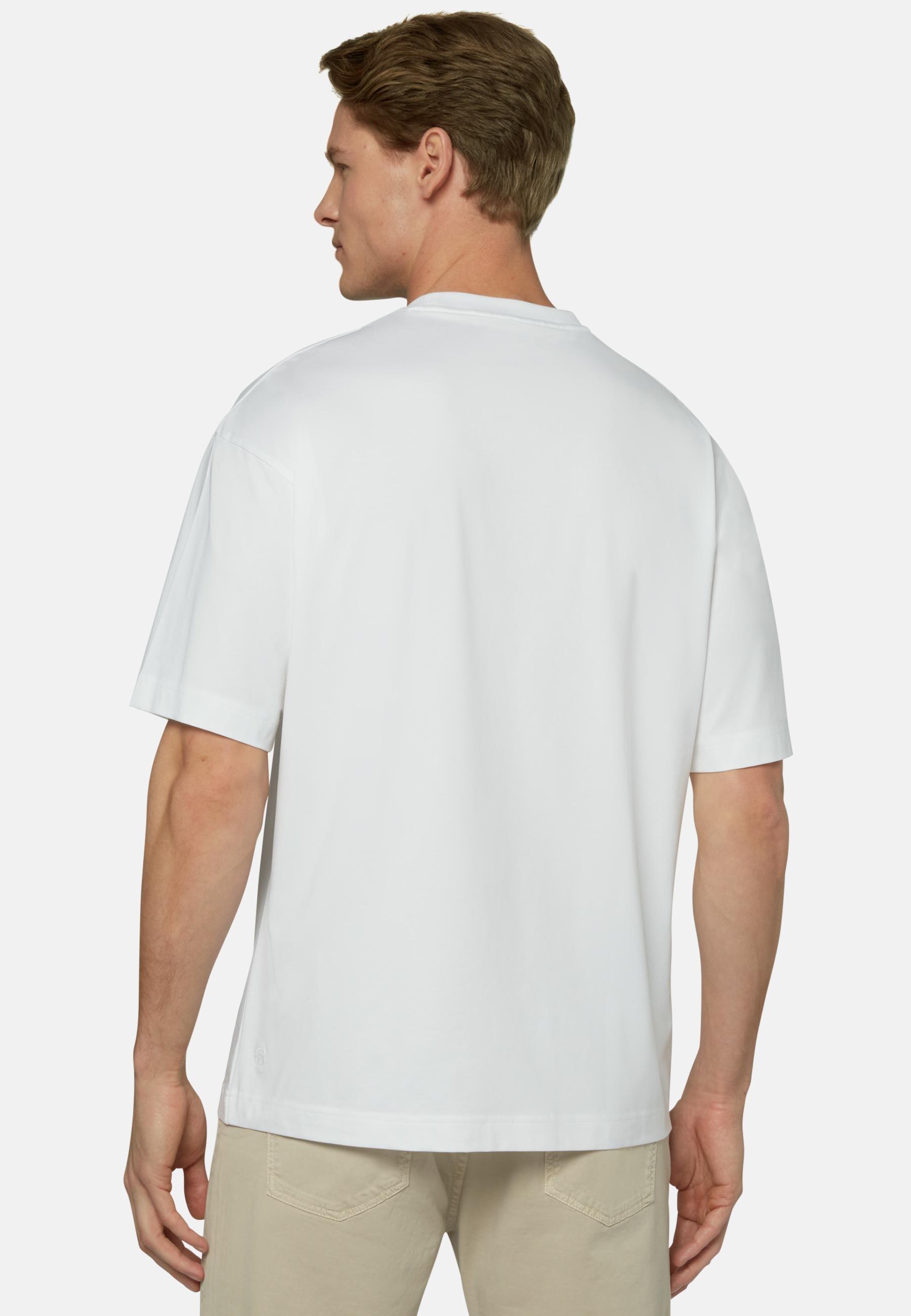 Boggi Milano - White  Sustainable Performance Jersey  T-Shirt