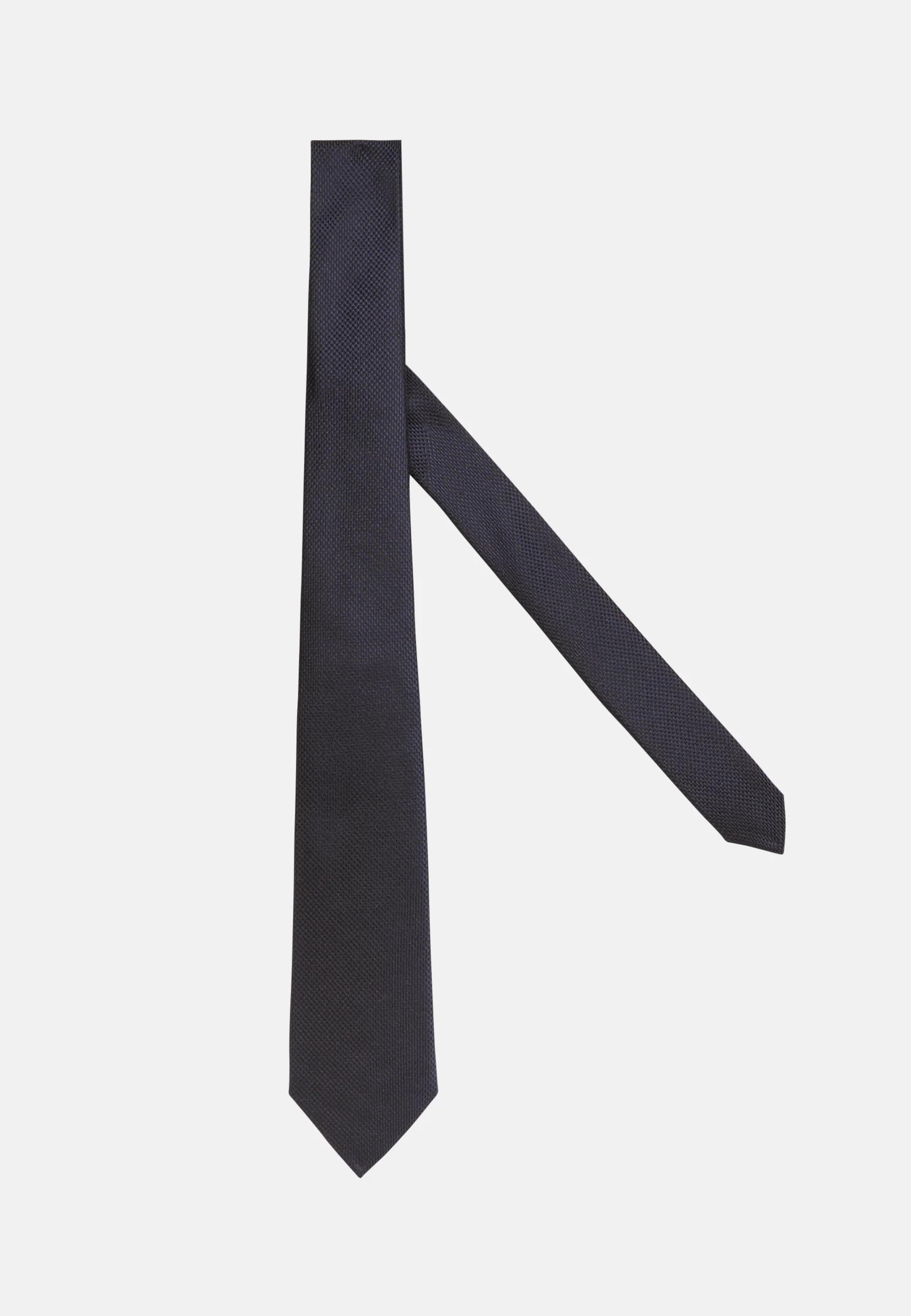 Blue Micro Design Silk Tie, , large image number 0