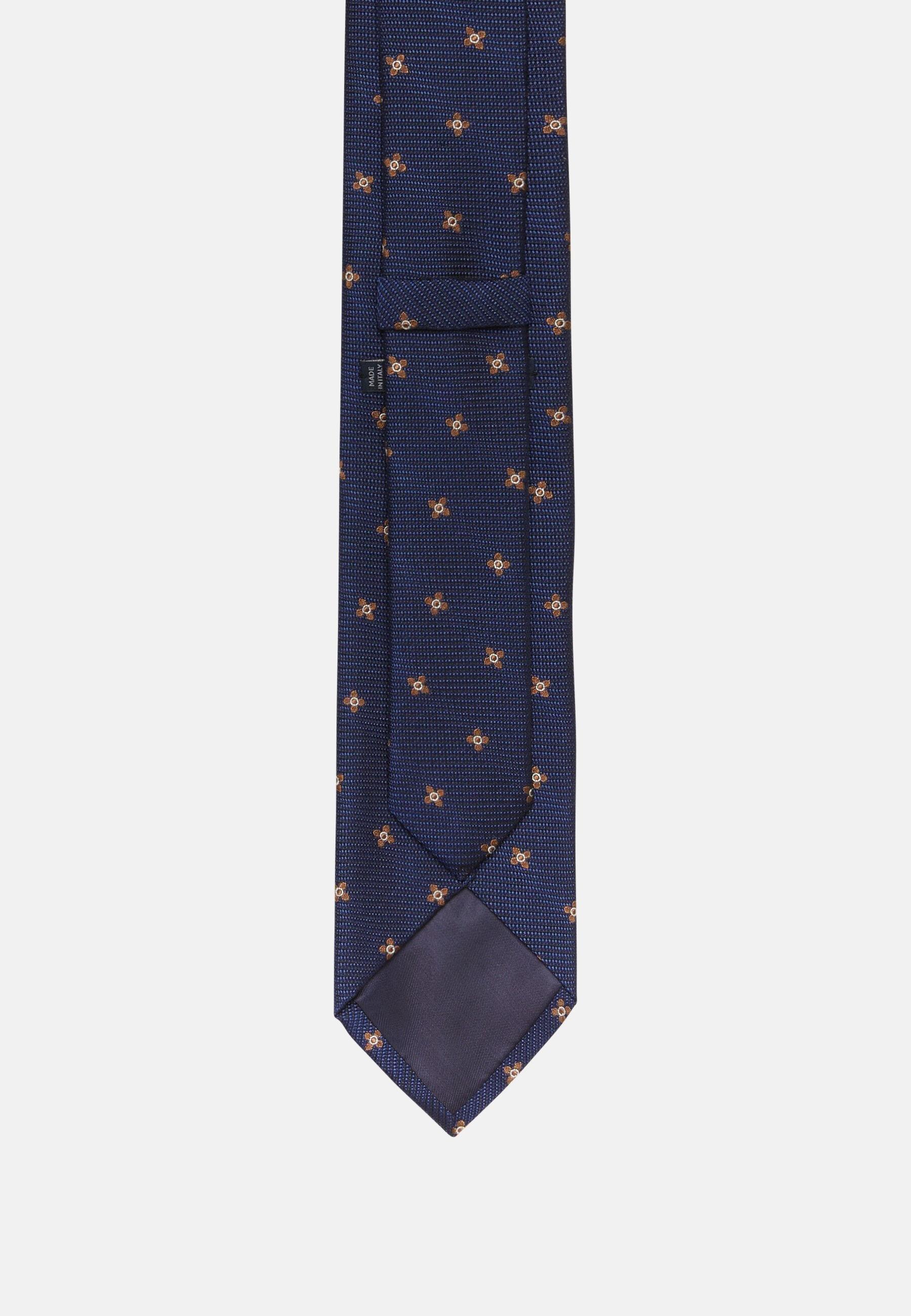 Blue Floral Silk Tie, , large image number 1
