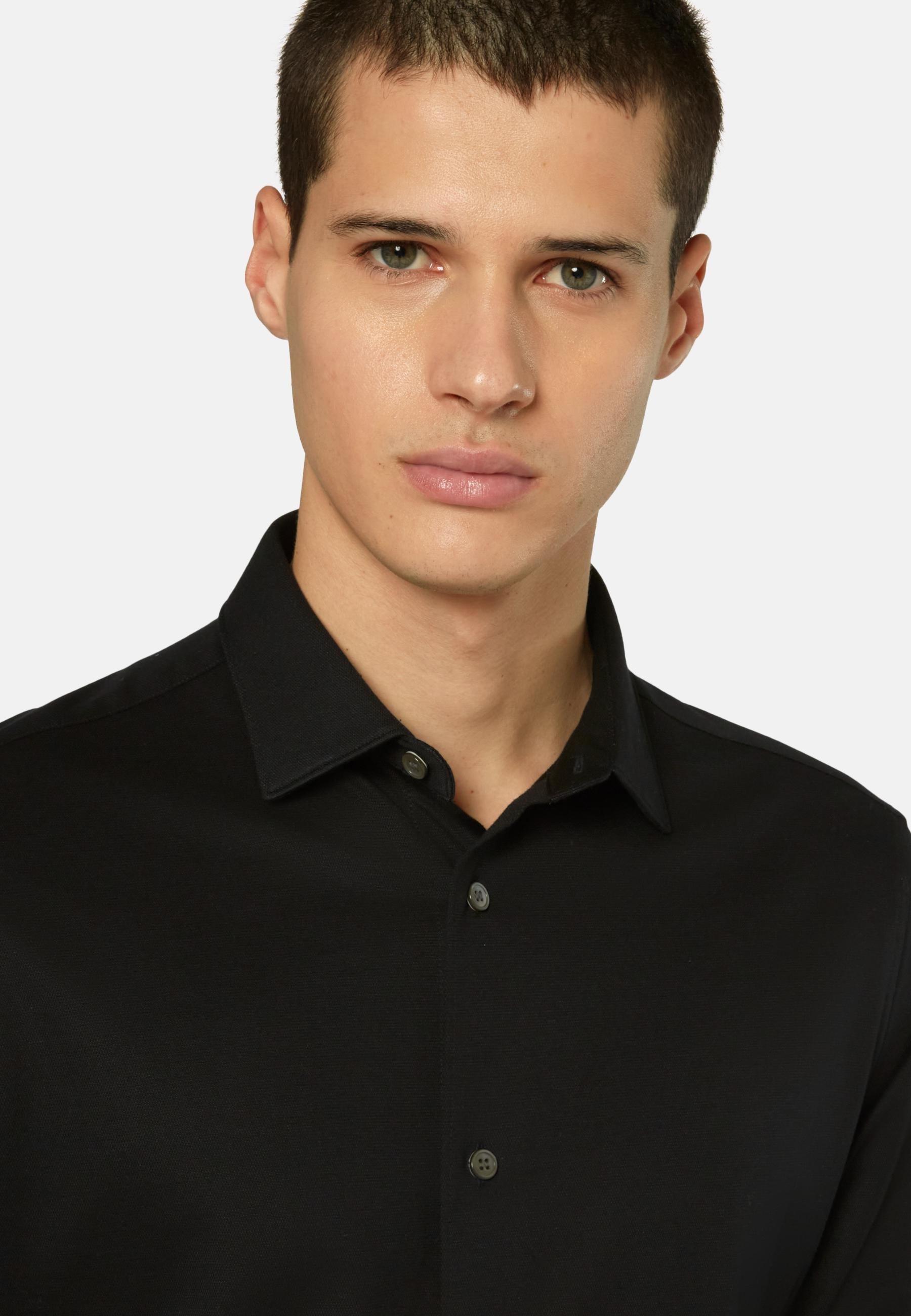Boggi Milano - Black Slim Fit Cotton Shirt