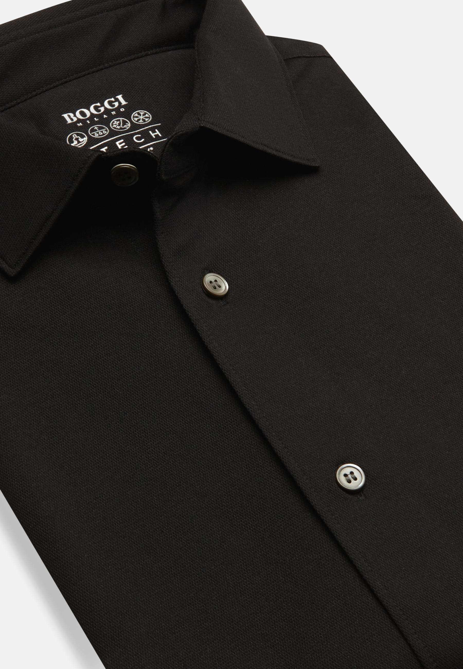 Boggi Milano - Black Slim Fit Cotton Shirt