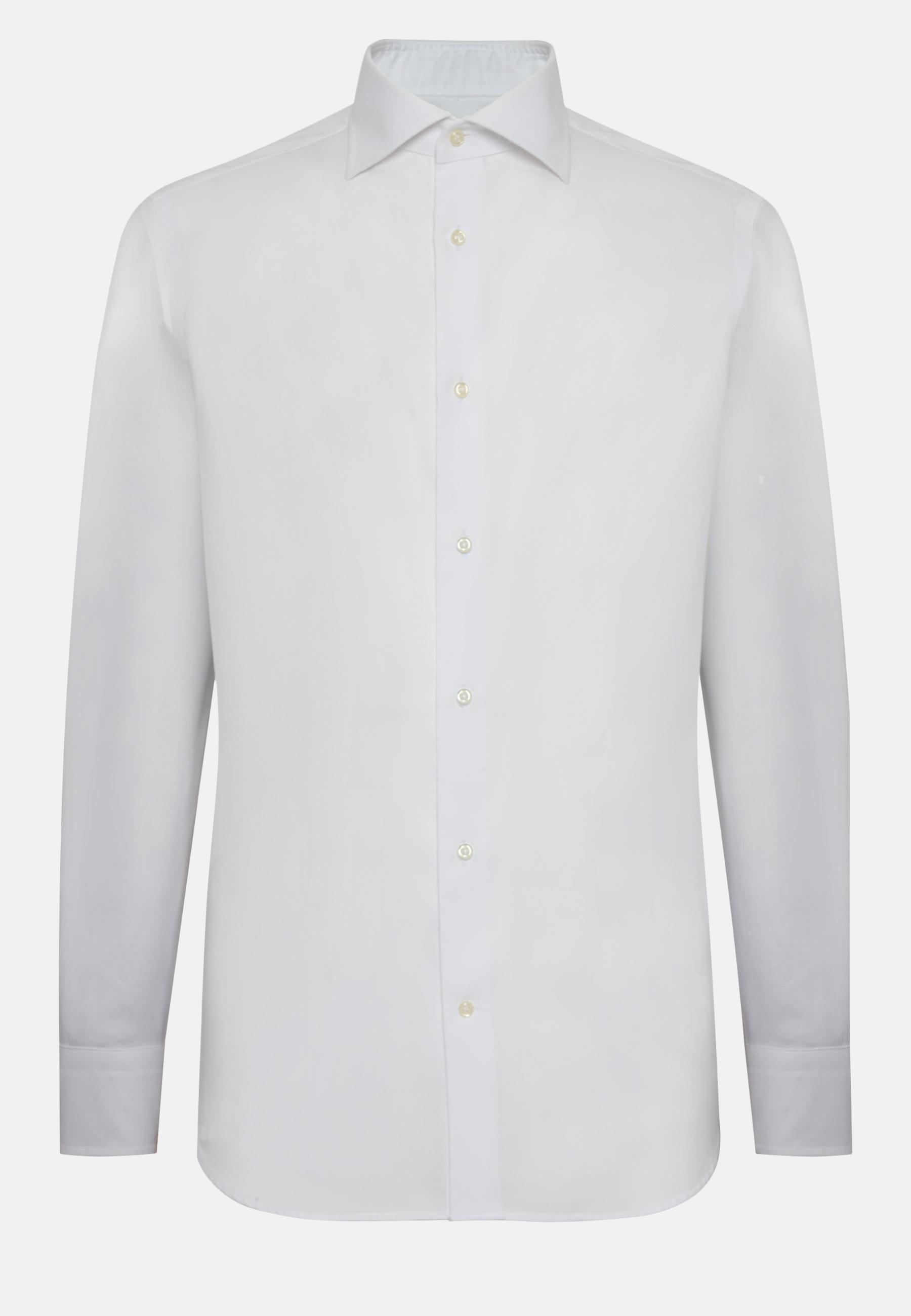 Boggi Milano - White Cotton Dobby Shirt