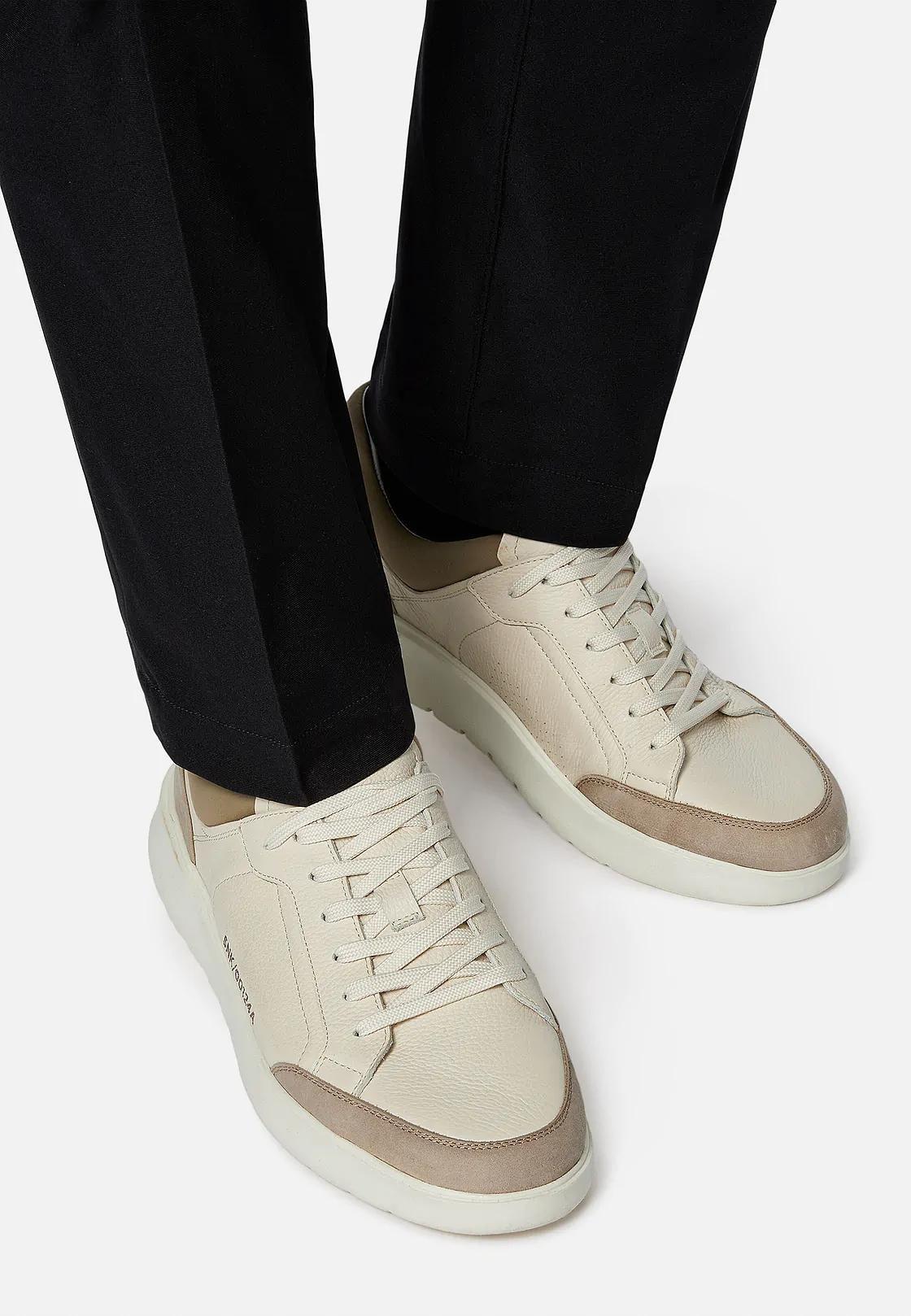 Beige Solid Trainers, Sand, medium