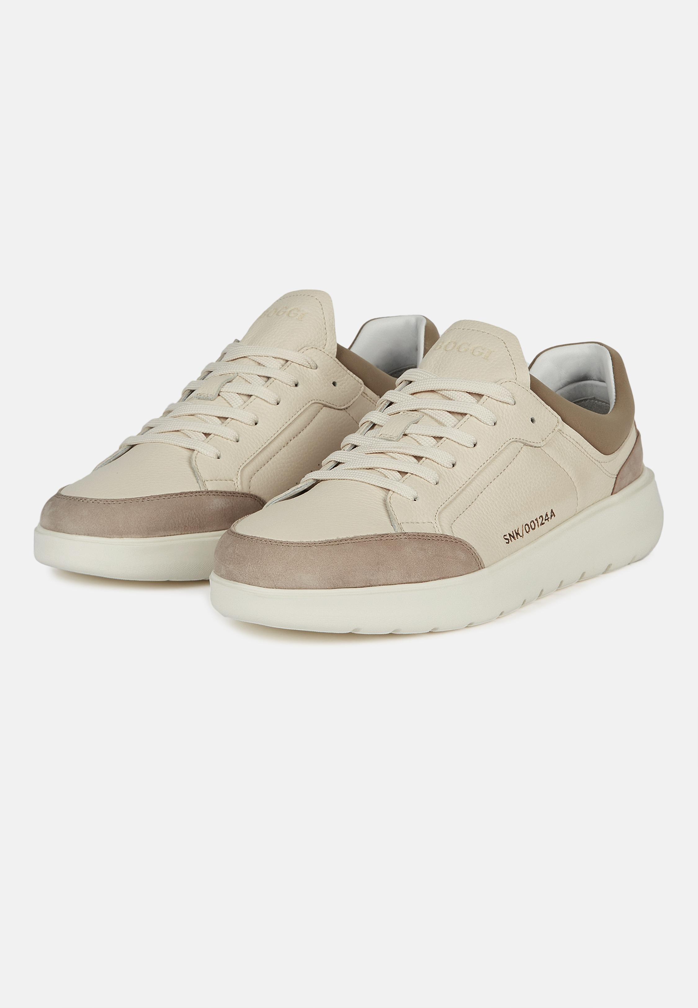 Beige Solid Trainers, Sand, large image number 3