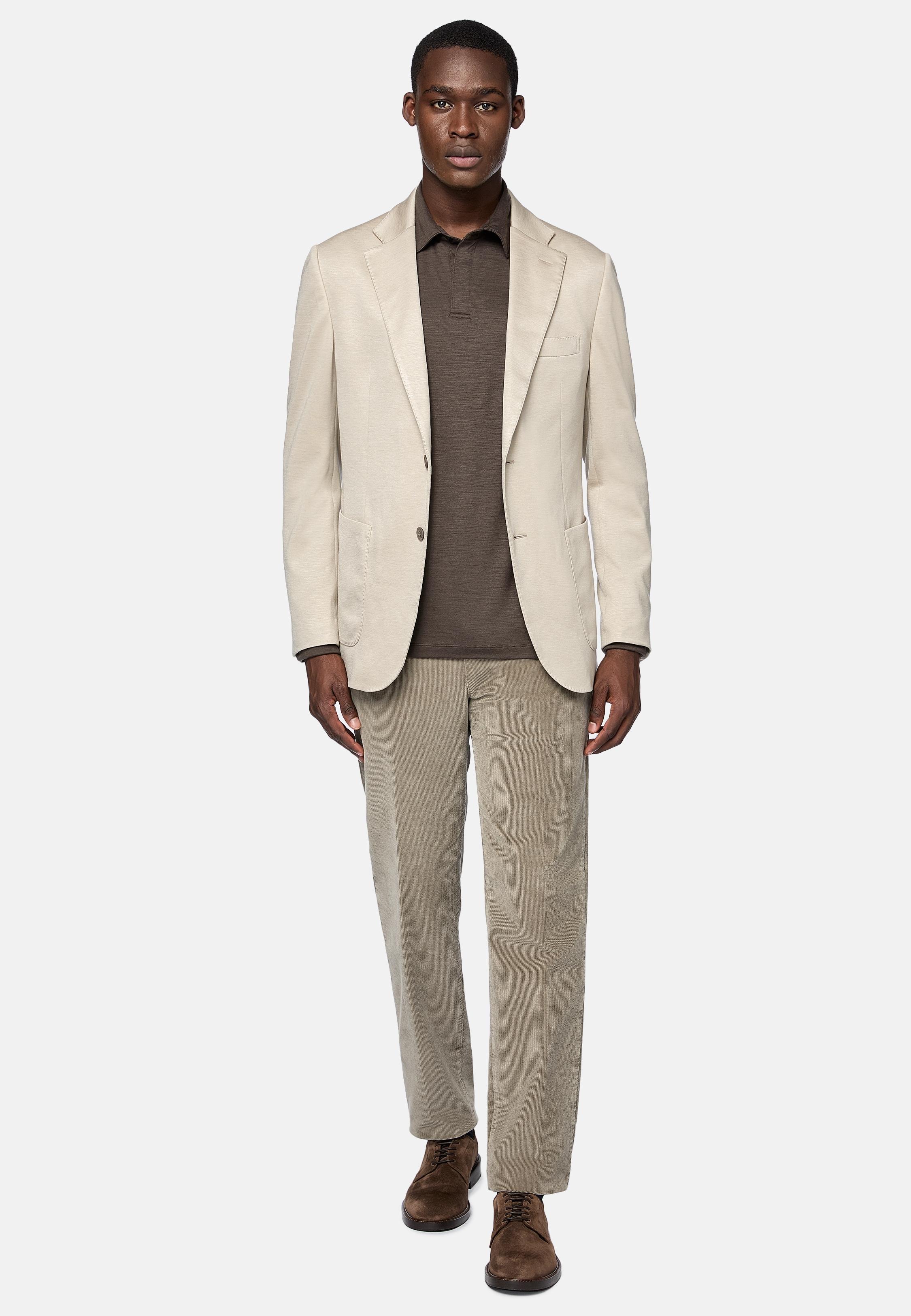 Beige Tailored Blazer Formal, , large image number 0