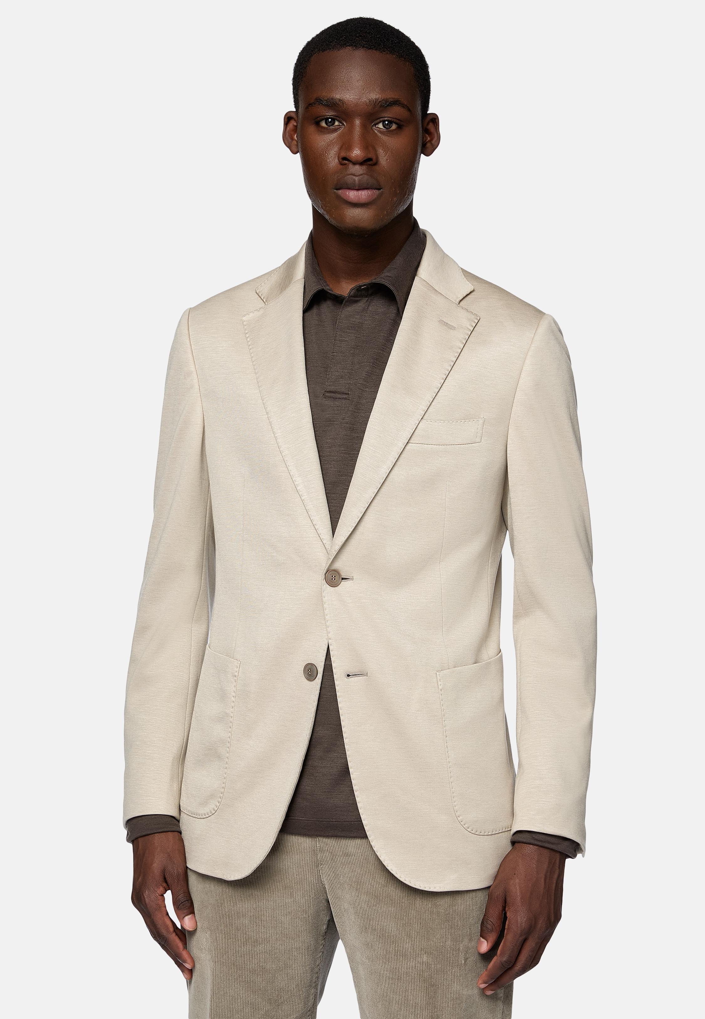 Beige Tailored Blazer Formal, , large image number 1