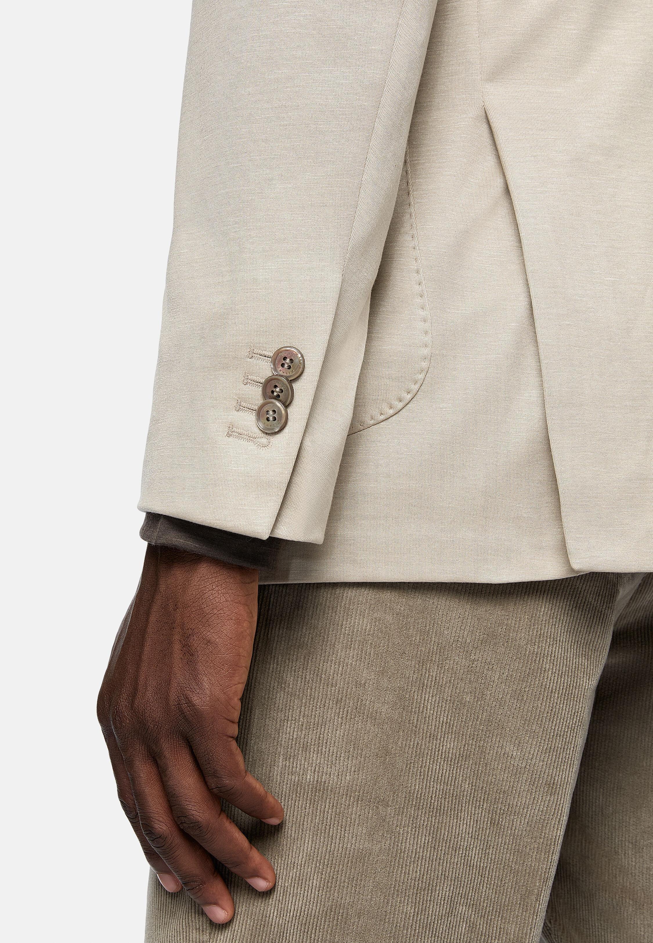 Beige Tailored Blazer Formal, 3901_SAND, large image number 2