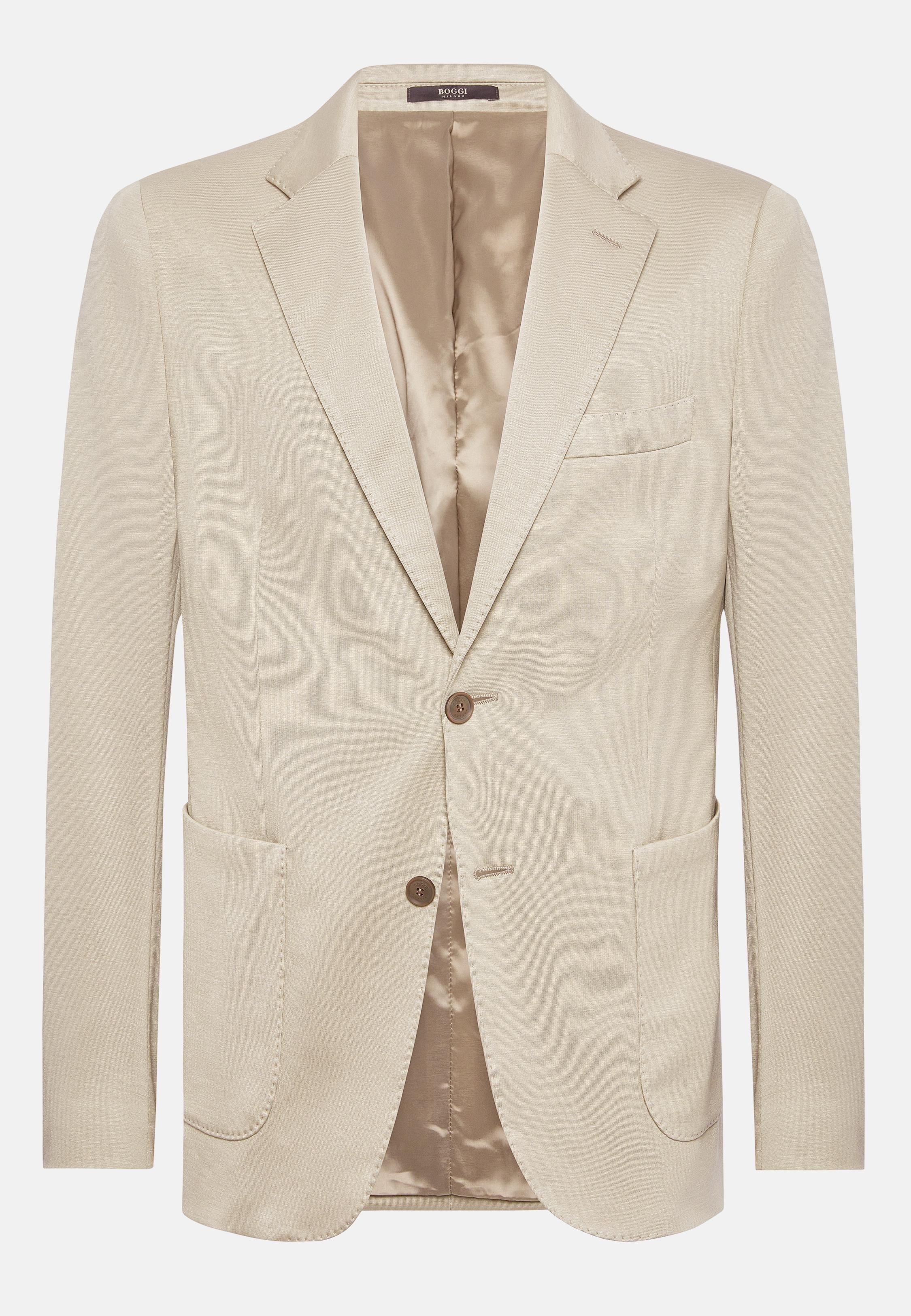 Beige Tailored Blazer Formal, , large image number 4