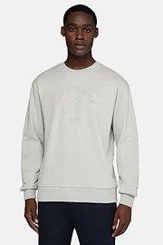 Green Crew Neck Sweatshirt In Organic Cotton Blend, , large image number 2