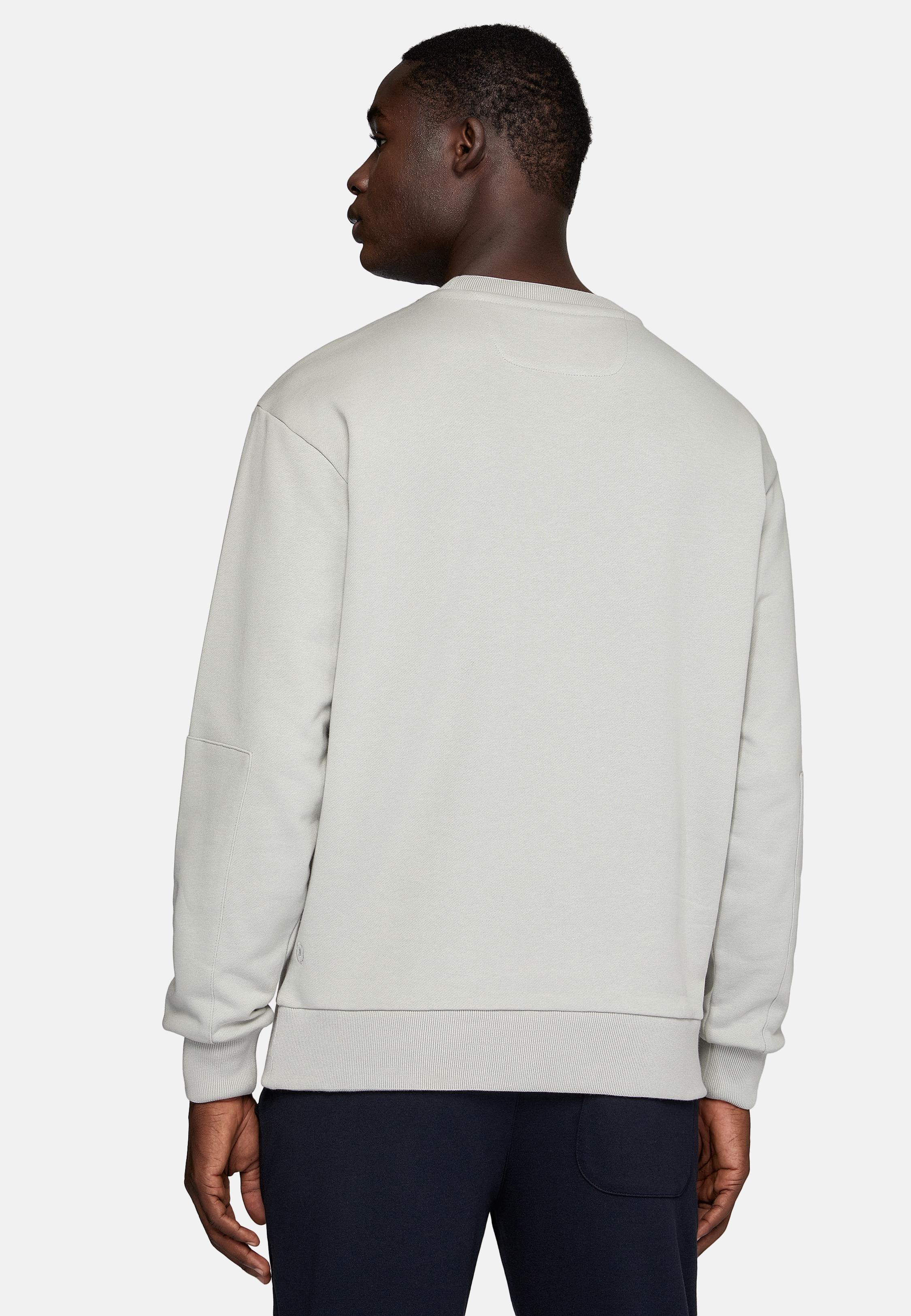 Green Crew Neck Sweatshirt In Organic Cotton Blend, , large image number 3