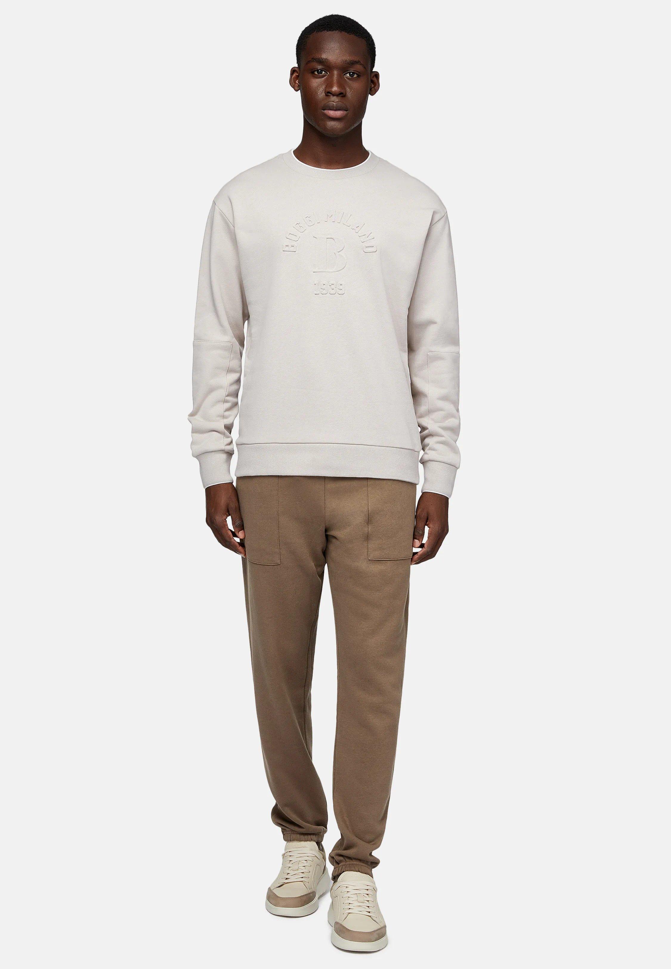Beige Solid Casual Sweatshirt, , large image number 0