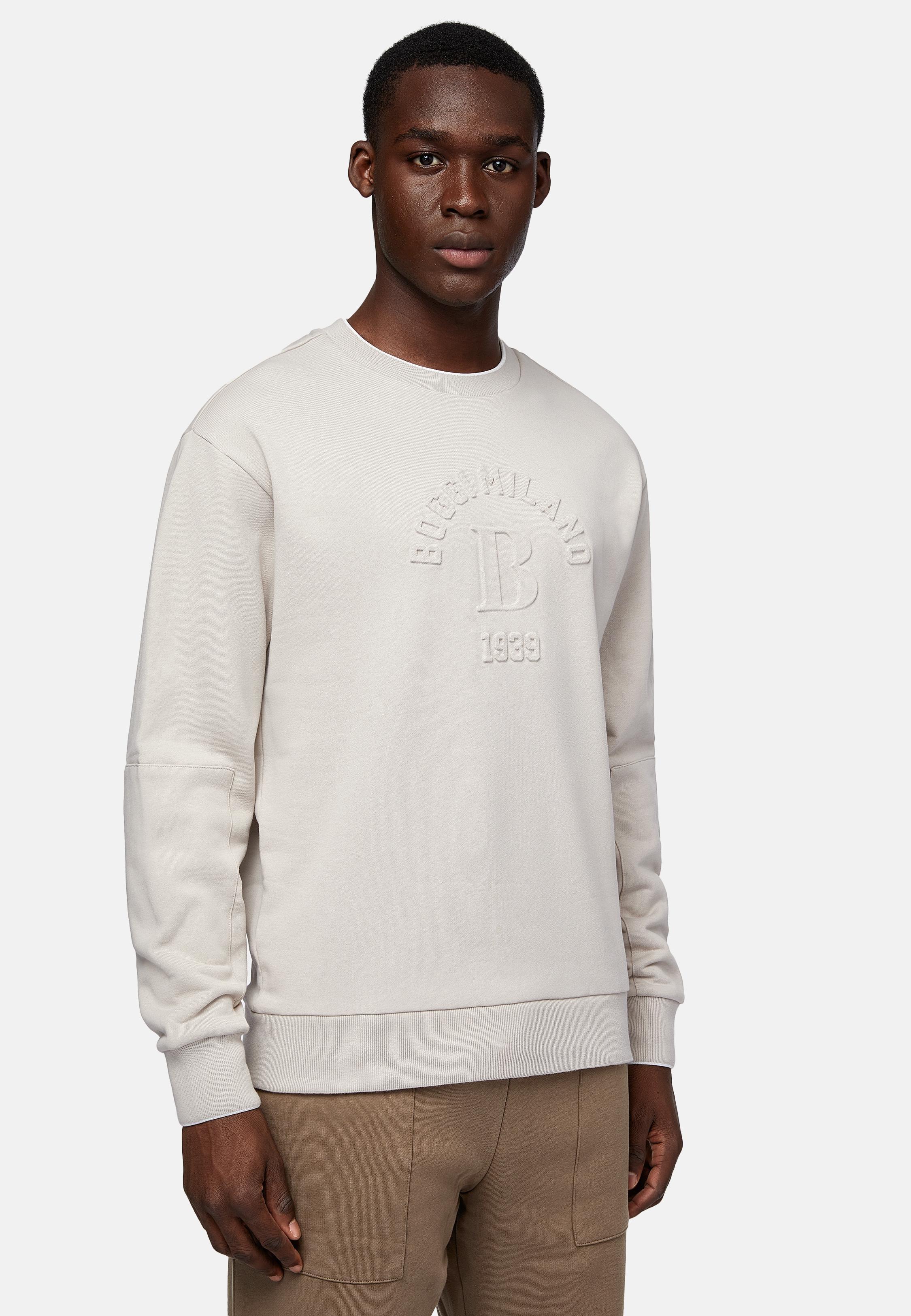 Beige Solid Casual Sweatshirt, , large image number 1