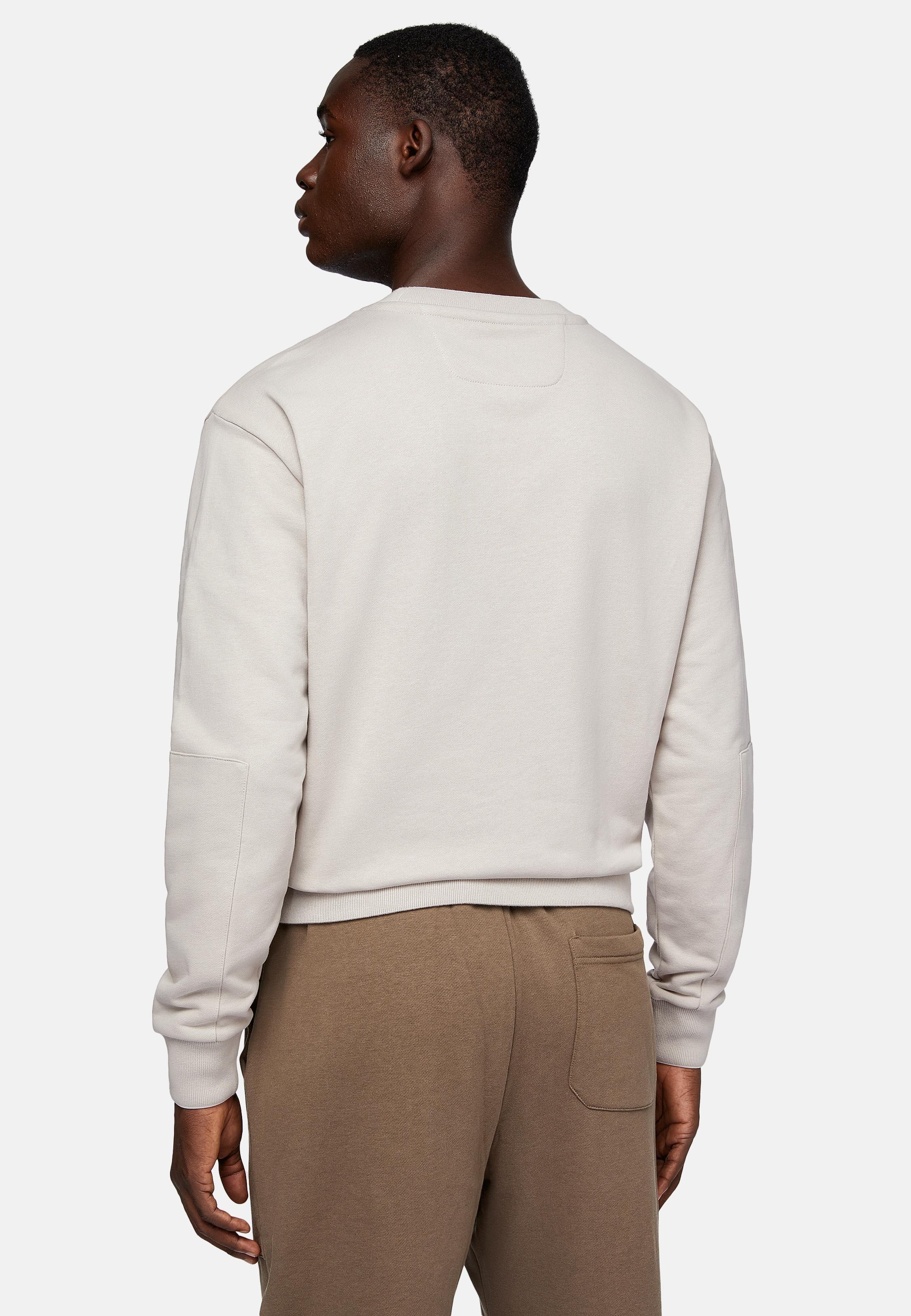 Beige Solid Casual Sweatshirt, , large image number 3