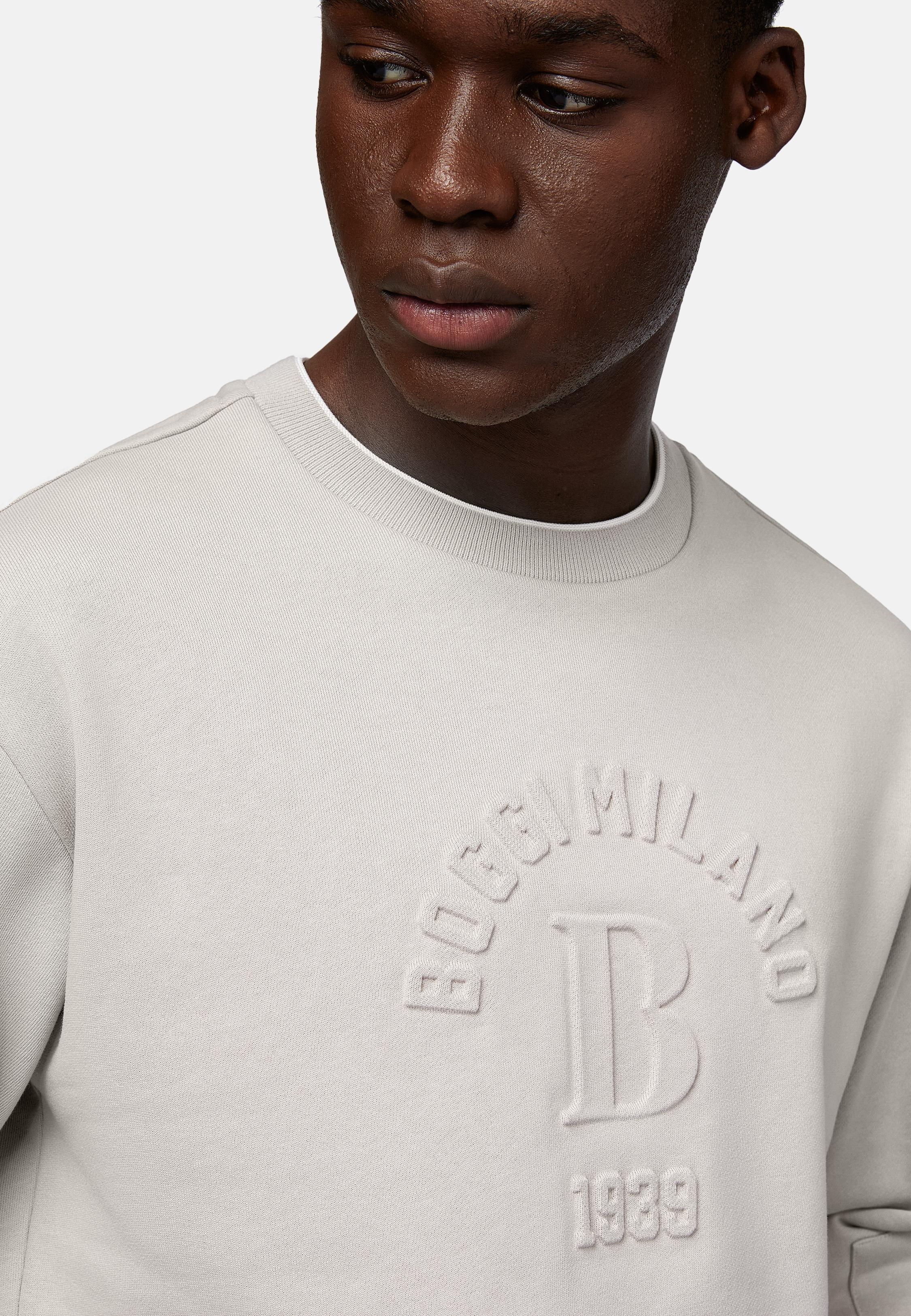 Beige Solid Casual Sweatshirt, , large image number 5