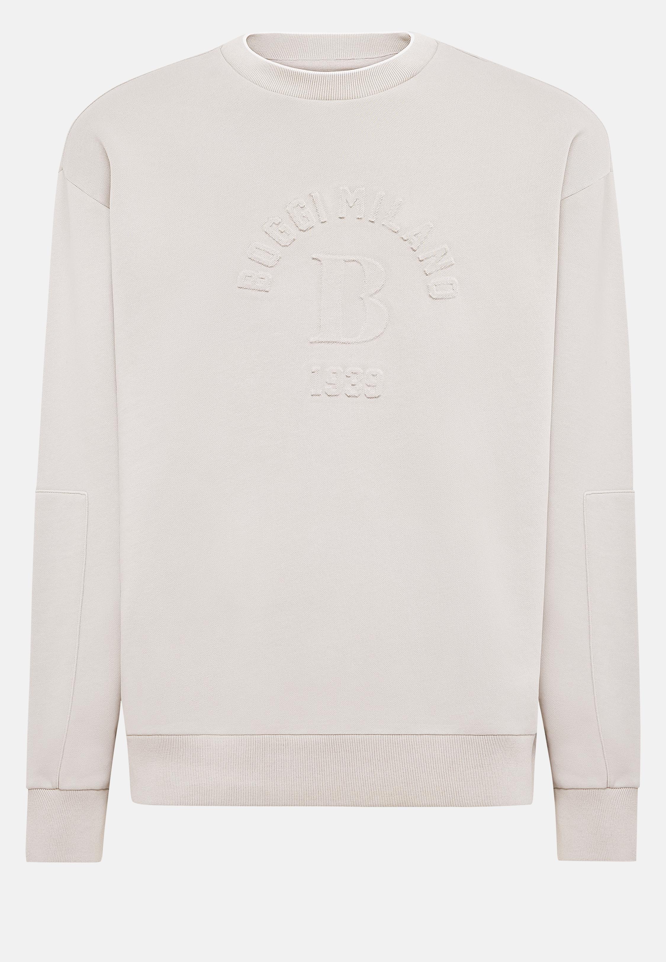 Beige Solid Casual Sweatshirt, , large image number 6