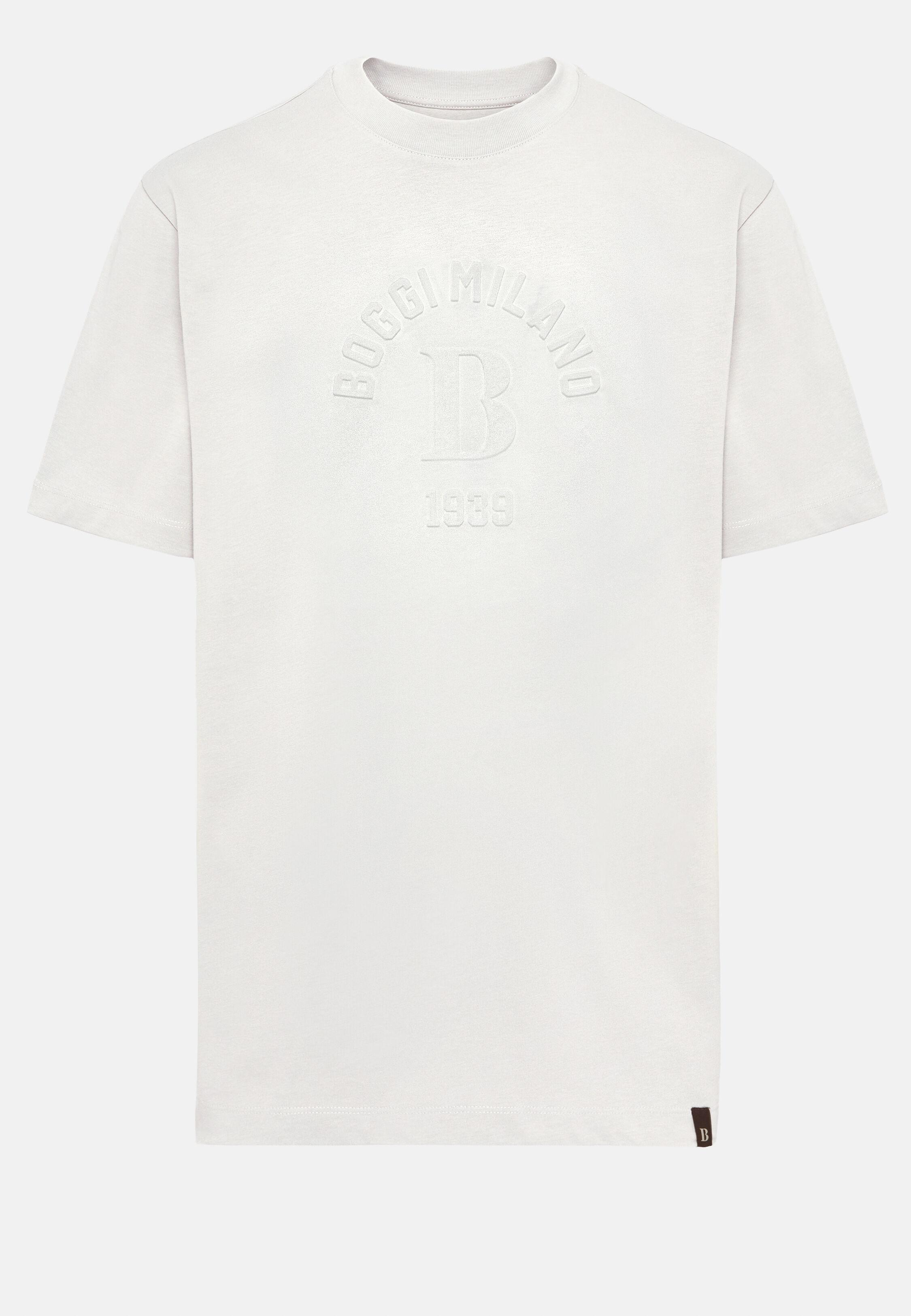 White Embroidered Basic T-Shirt, White, large image number 5