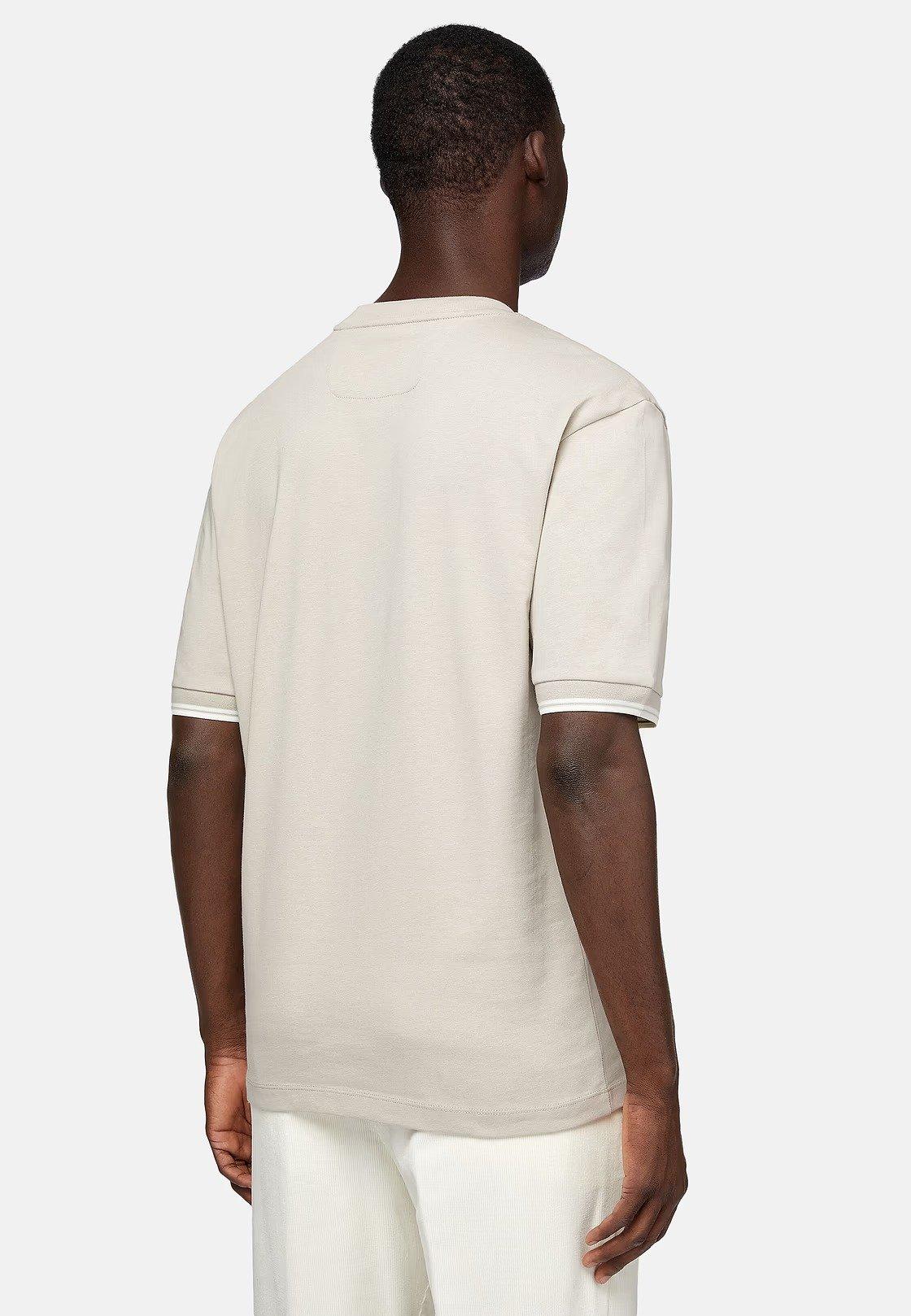 Beige Organic Cotton Blend T-Shirt, , large image number 2