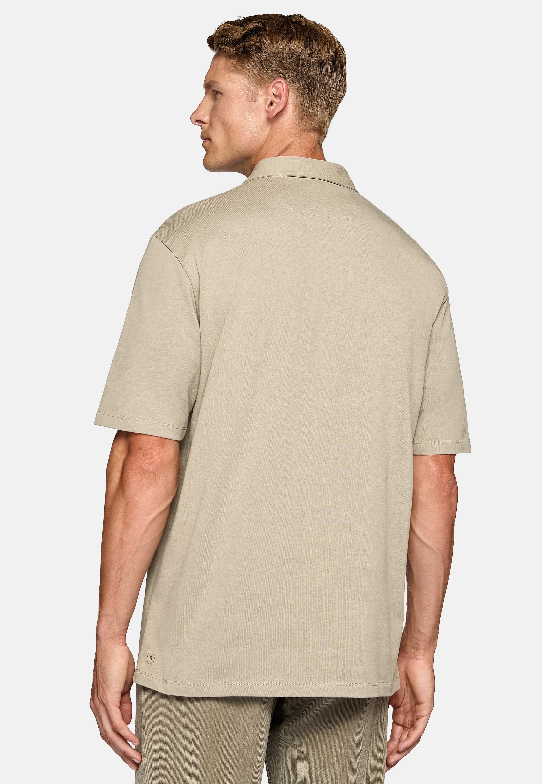 Brown Plain Jersey Polo Shirt, , large image number 3