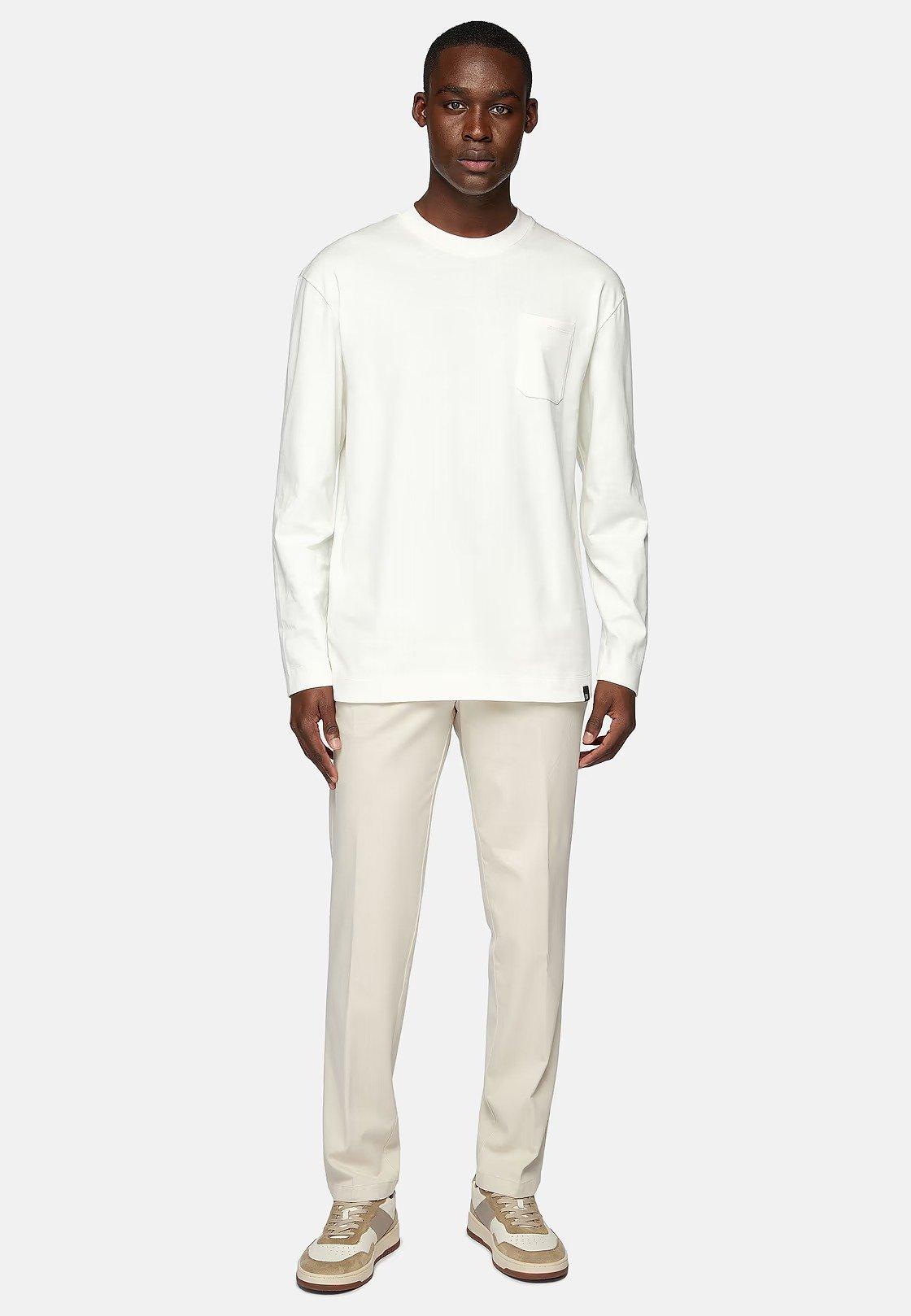 White Basic Cotton T-Shirt, , large image number 0