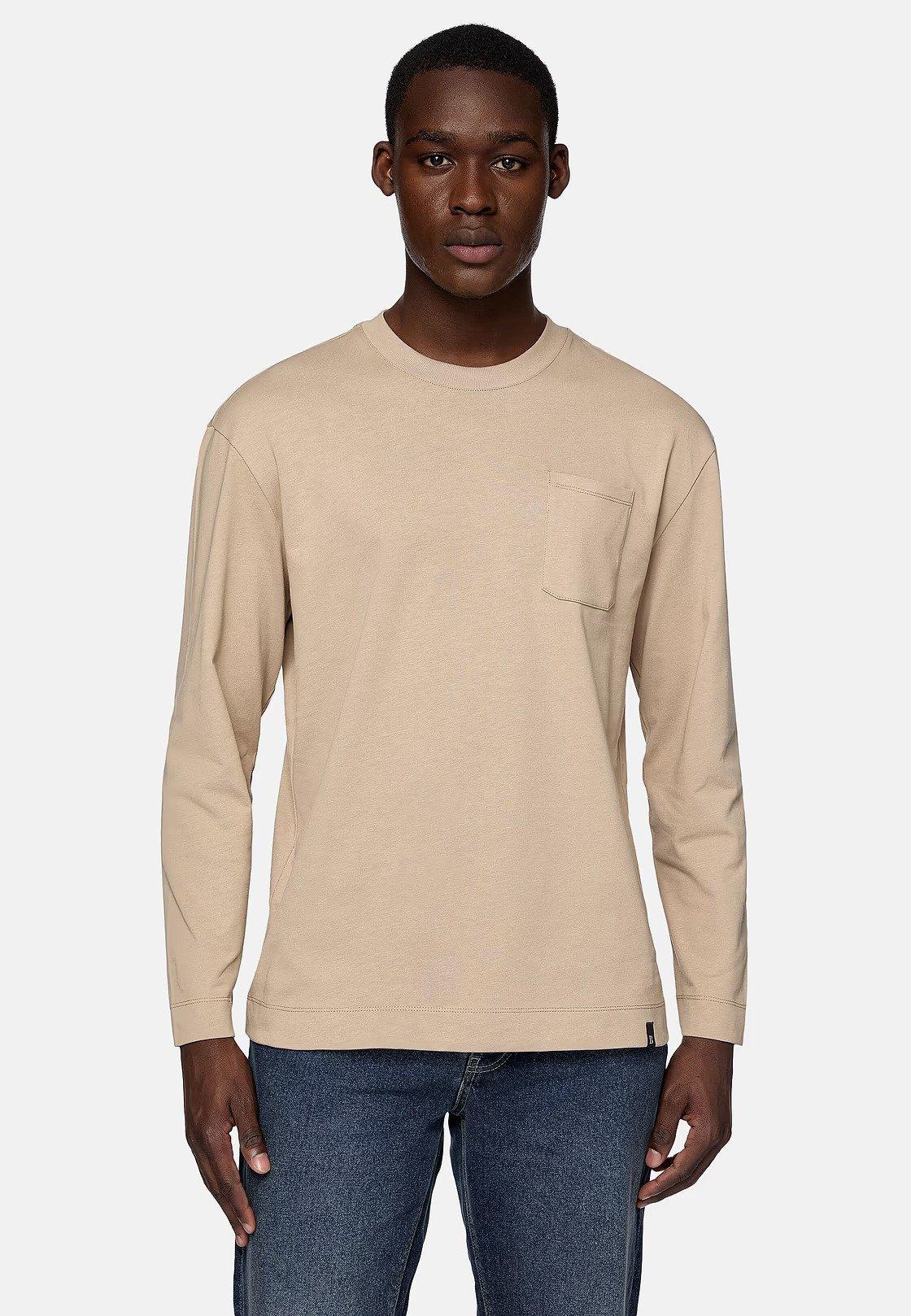 Beige Solid Basic T-Shirt, , large image number 0