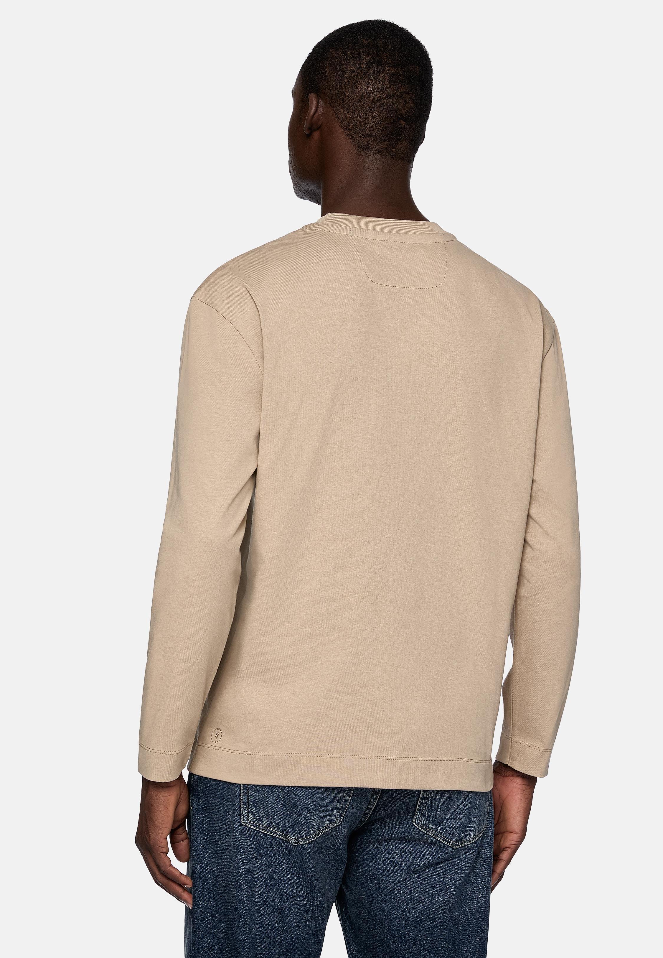 Beige Solid Basic T-Shirt, , large image number 3