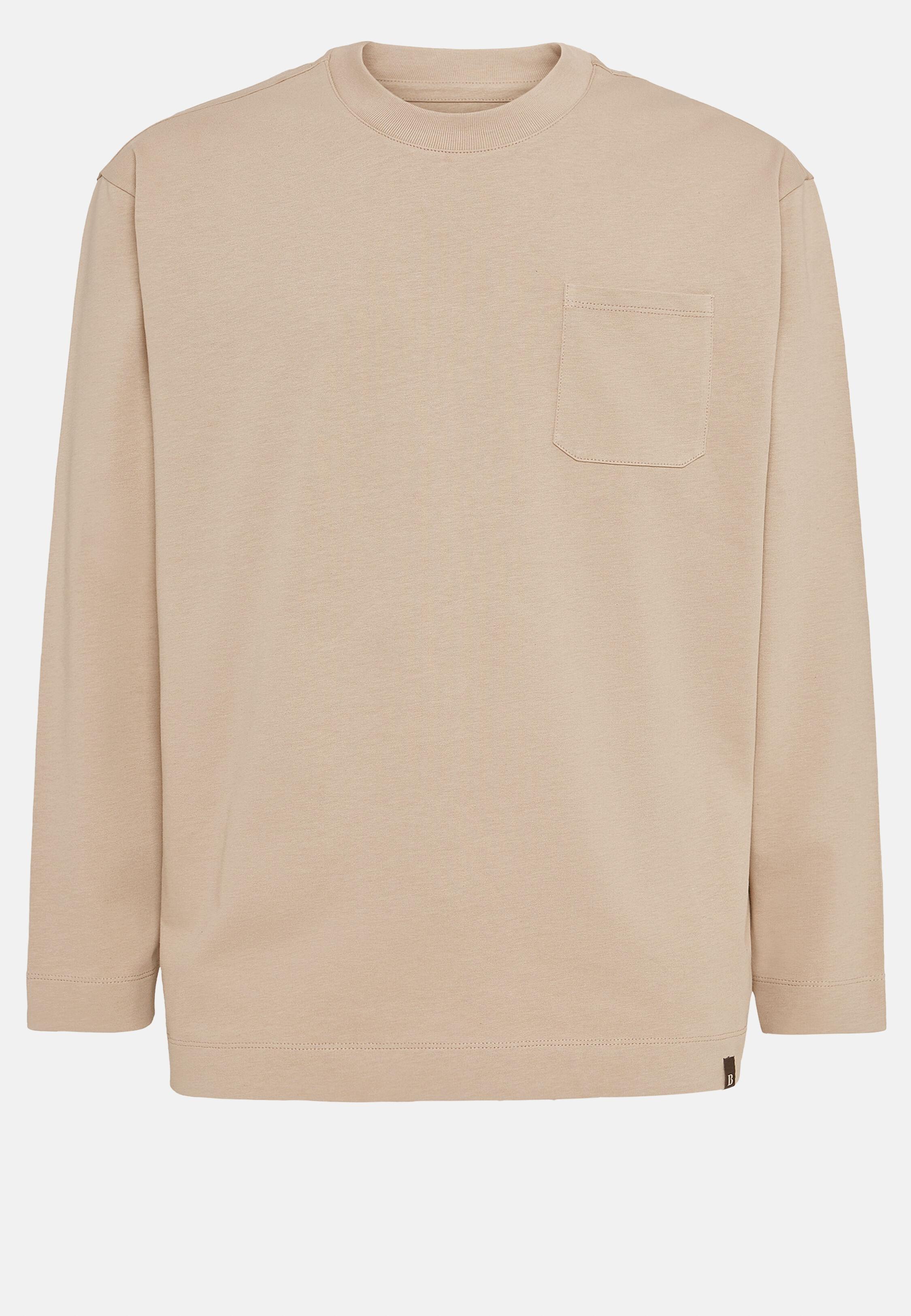 Beige Solid Basic T-Shirt, Beige, large image number 5