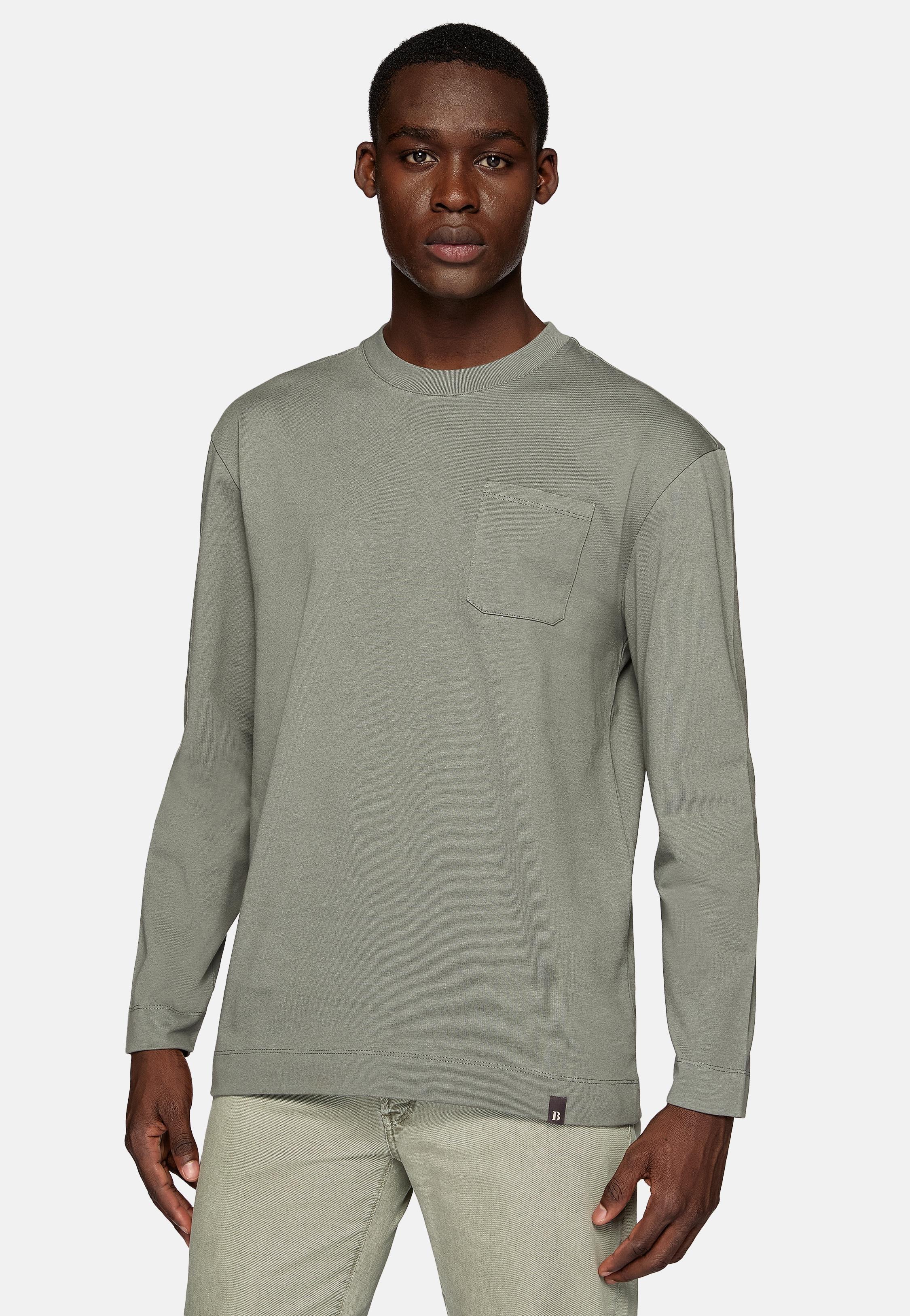 Green Basic Cotton T-Shirt, , large image number 1