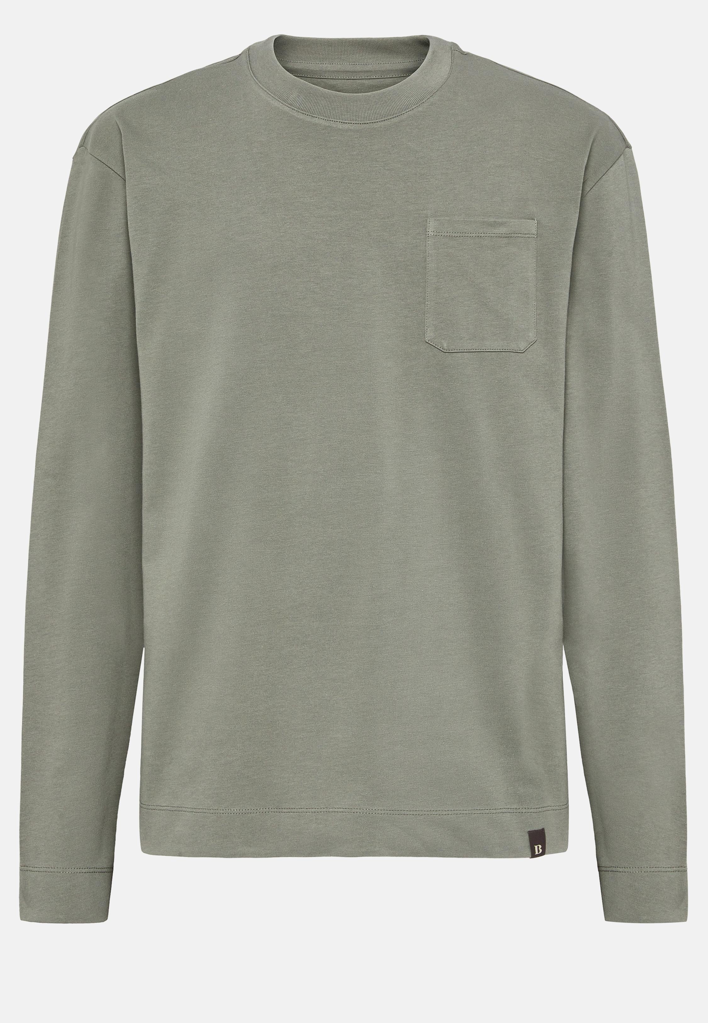 Green Basic Cotton T-Shirt, , large image number 5