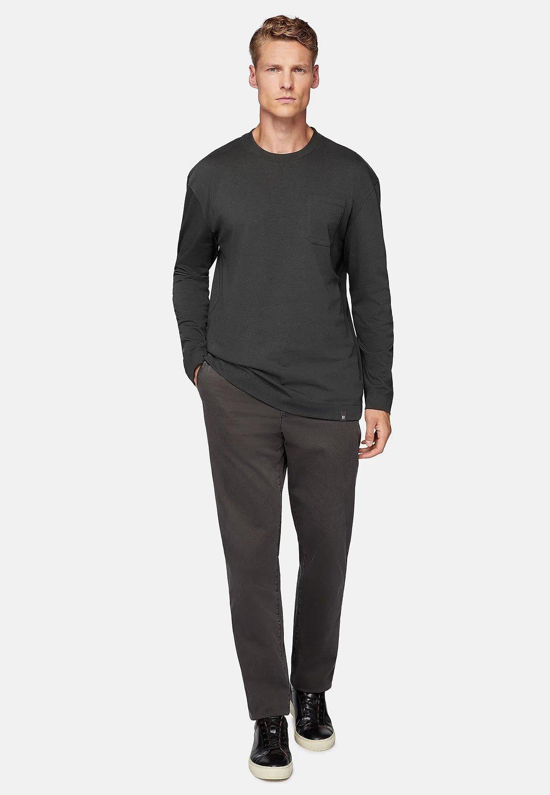 Black Solid Basic T-Shirt, , large image number 0