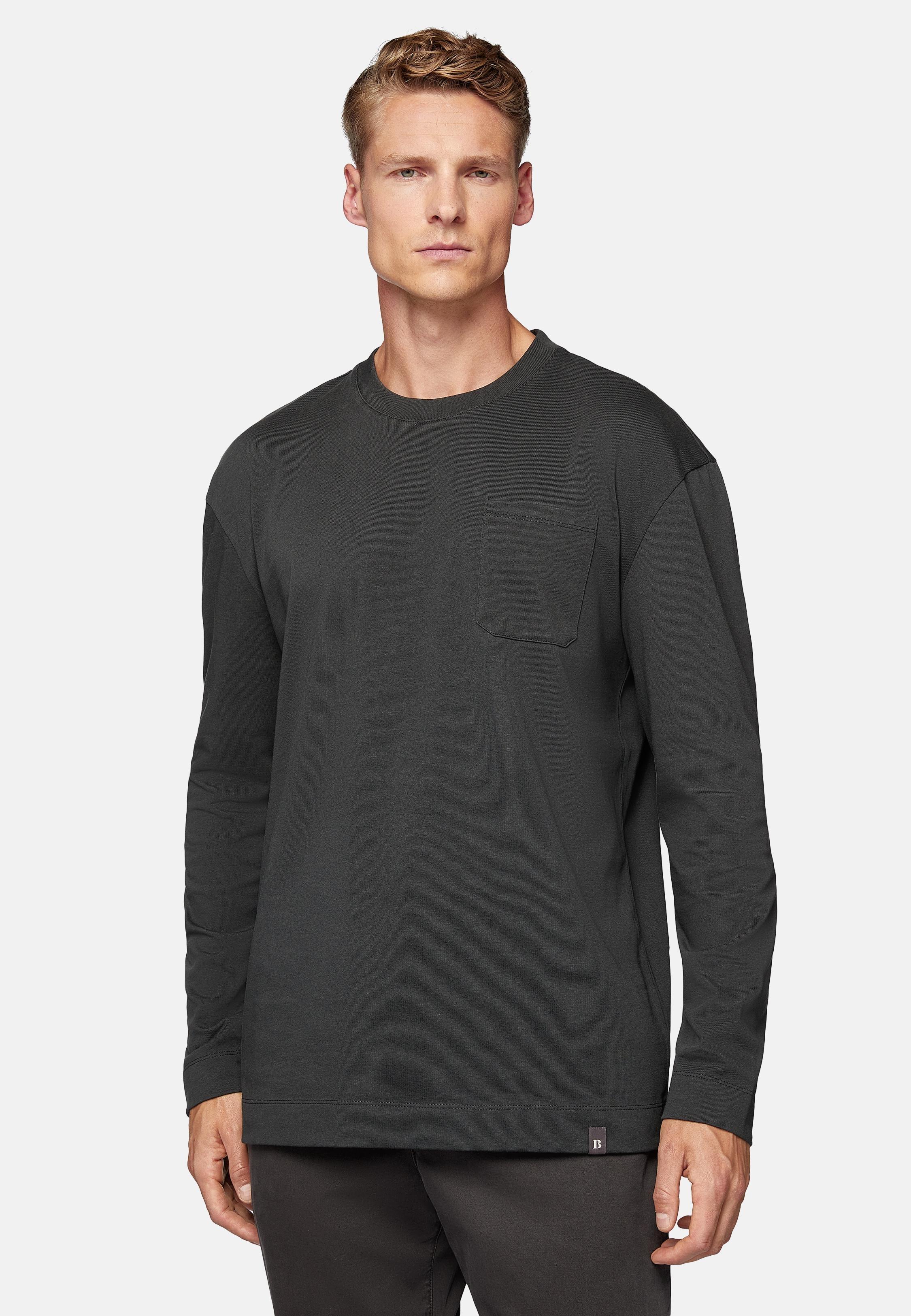 Black Solid Basic T-Shirt, , large image number 1