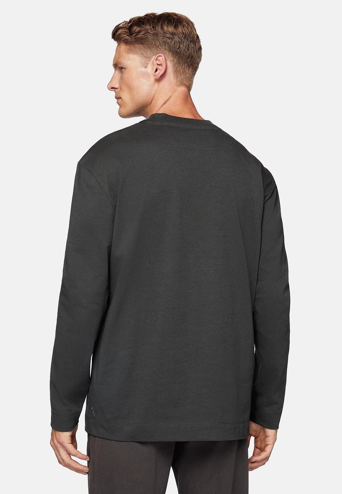 Black Solid Basic T-Shirt, , large image number 2